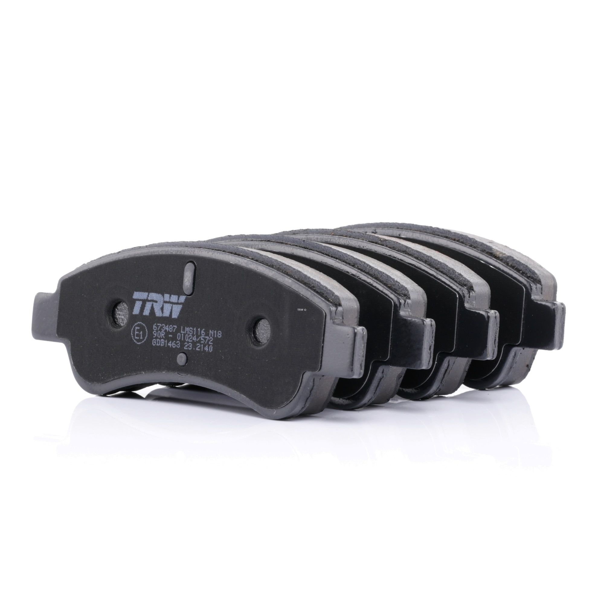 TRW Bremsbeläge GDB1463 Bremsklötze,Scheibenbremsbelag PEUGEOT,CITROËN,DS,206 Schrägheck 2A/C,206 CC 2D,207 WA_, WC_,307 SW 3H,307 3A/C,207 SW WK_