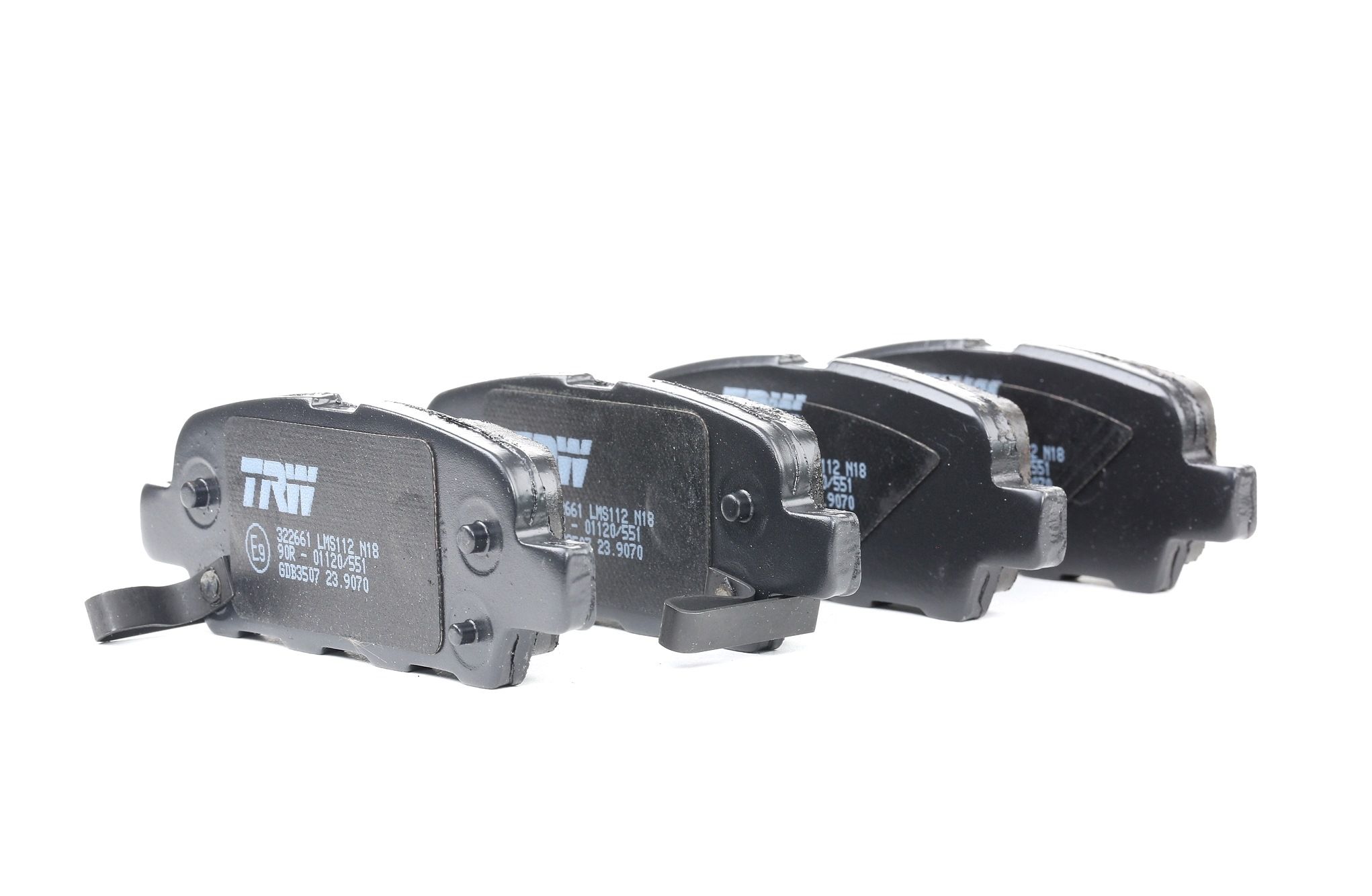 TRW Bremsbeläge GDB3507 Bremsklötze,Scheibenbremsbelag RENAULT,NISSAN,INFINITI,KOLEOS HY_,QASHQAI / QASHQAI +2 J10, JJ10,X-TRAIL T30,JUKE F15
