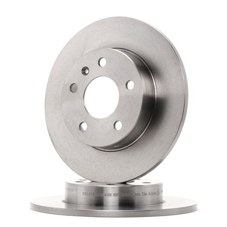 Bremsscheibe Bremsscheibendicke: 10mm, Lochanzahl: 5, Ø: 264mm mit OEM-Nummer 9 117 772