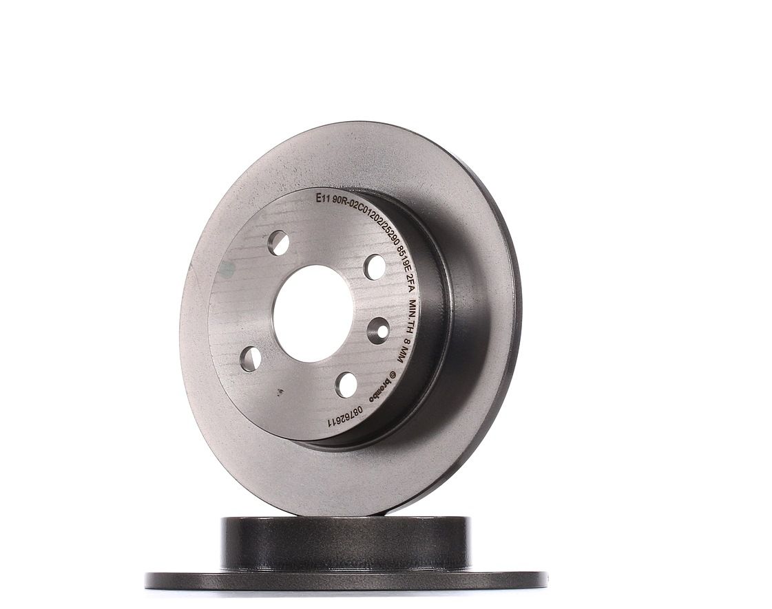 BREMBO Disques De Frein 08.7626.11 Frein à Disque,Disque de frein OPEL,VAUXHALL,MERIVA,ASTRA H L48,A