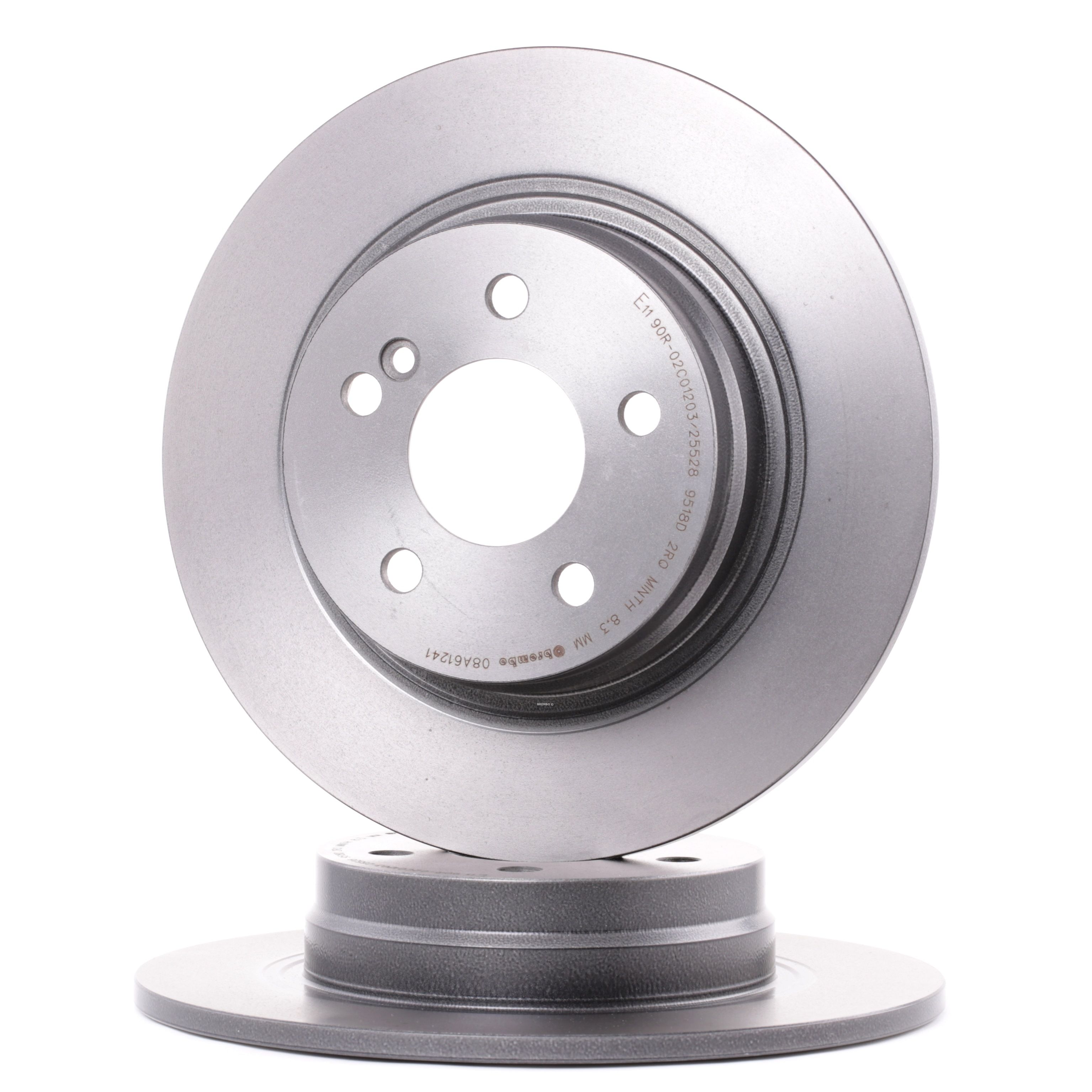 BREMBO Disques De Frein 08.A612.41 Frein à Disque,Disque de frein MERCEDES-BENZ,CLASE C W204,CLASE C