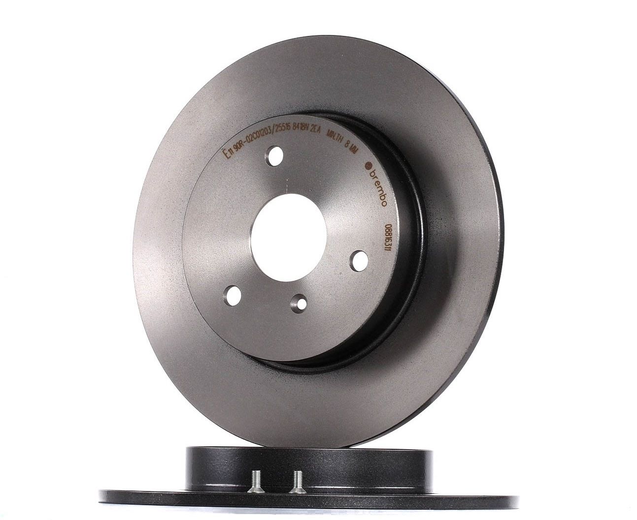 BREMBO Disques De Frein 08.8163.11 Frein à Disque,Disque de frein SMART,FORTWO Coupé 450,CITY-COUPE 
