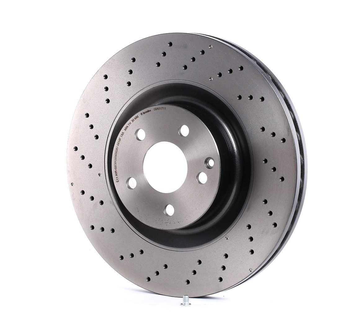 BREMBO Disques De Frein 09.A817.11 Frein à Disque,Disque de frein MERCEDES-BENZ,CLASE E W211,CLASE E