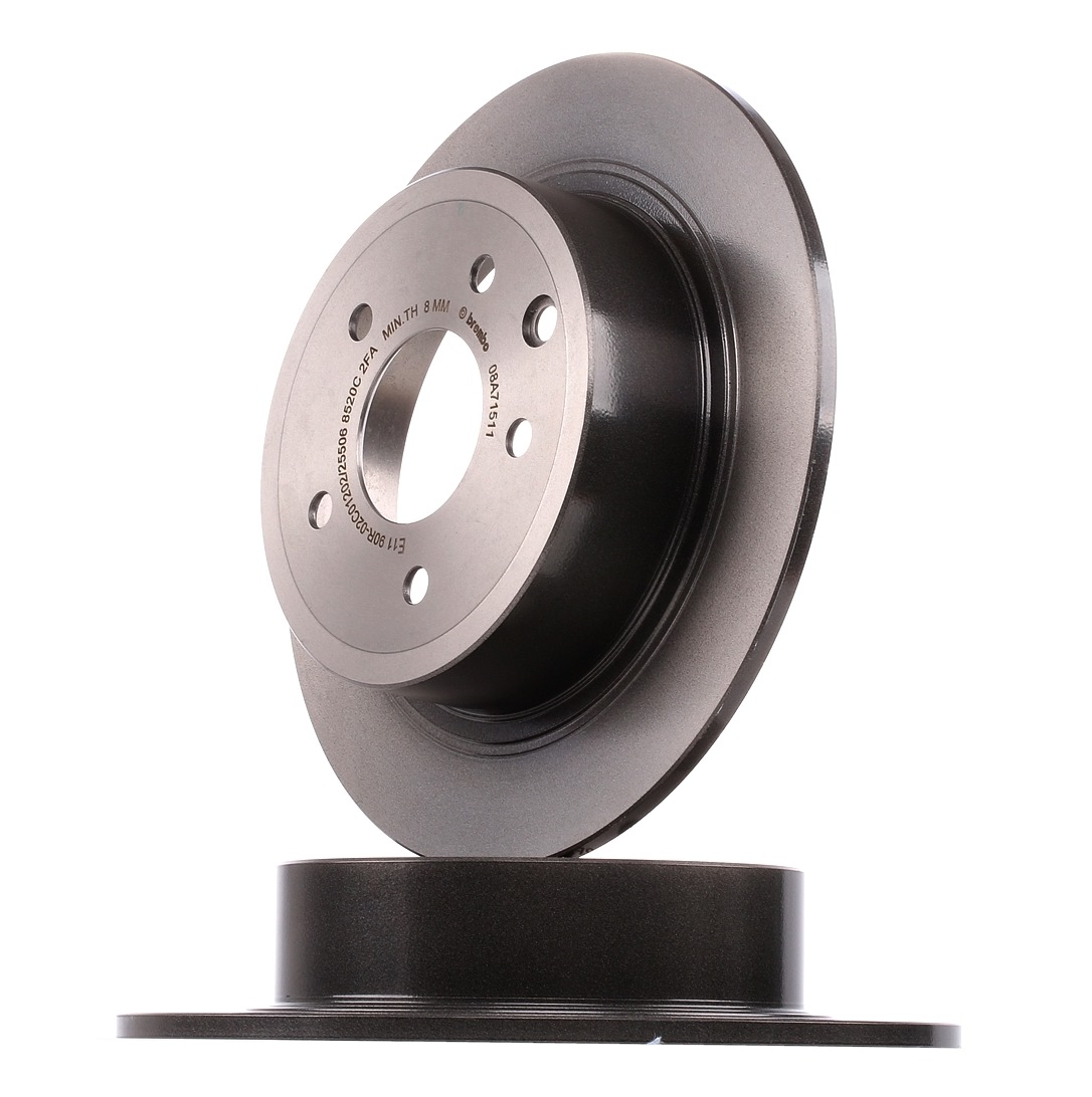 BREMBO Disques De Frein 08.A715.11 Frein à Disque,Disque de frein NISSAN,QASHQAI / QASHQAI +2 J10, J