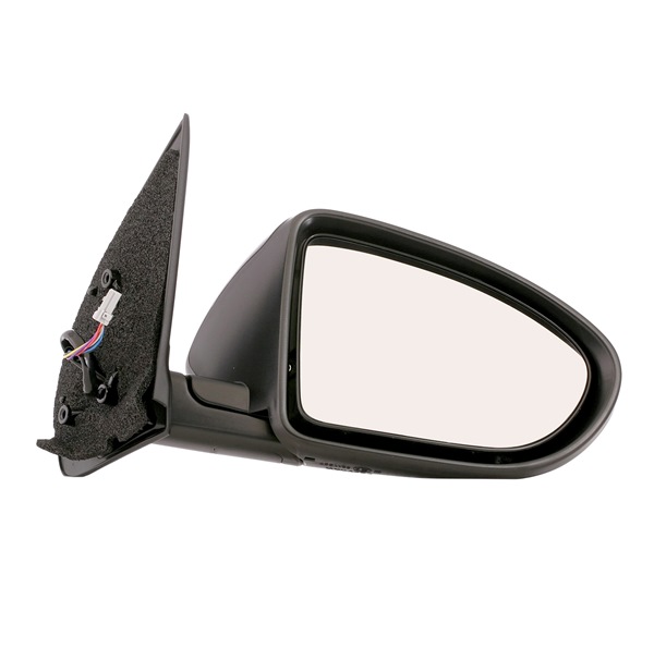 VAN WEZEL Side view mirror Right, Complete Mirror, Convex, Electronically foldable, for electric mirror adjustment, Internal Adjustment, Primed