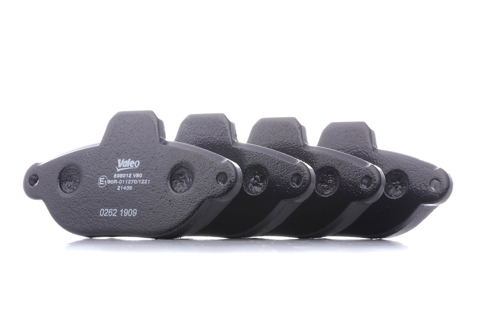 VALEO Plaquettes De Frein 598012 Jeu De Plaquettes De Frein,Jeu de plaquettes de frein, frein à disq
