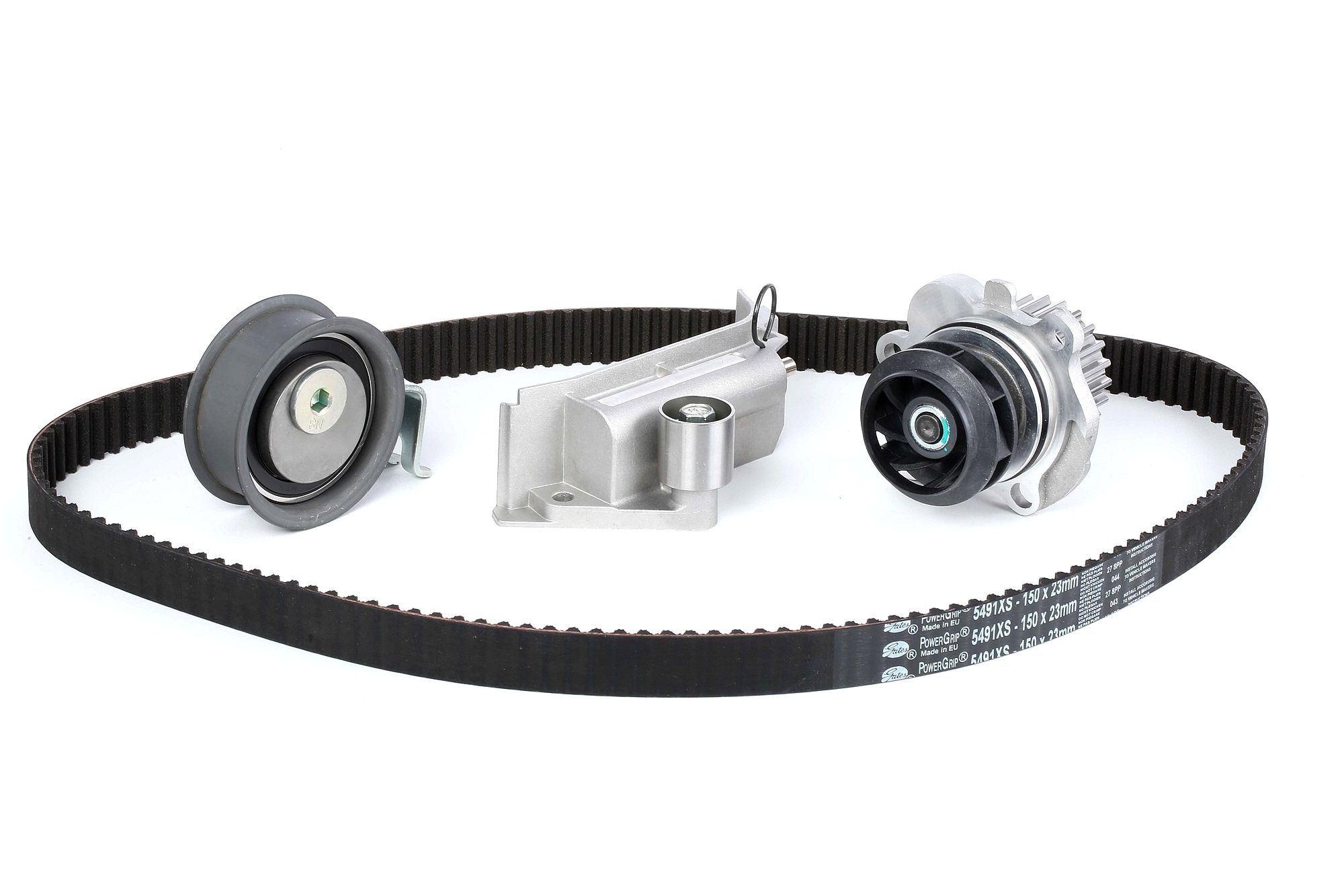 GATES Pompe à Eau + Kit De Distribution KP15491XS Pompe à eau + kit de courroie de distribution VW,S