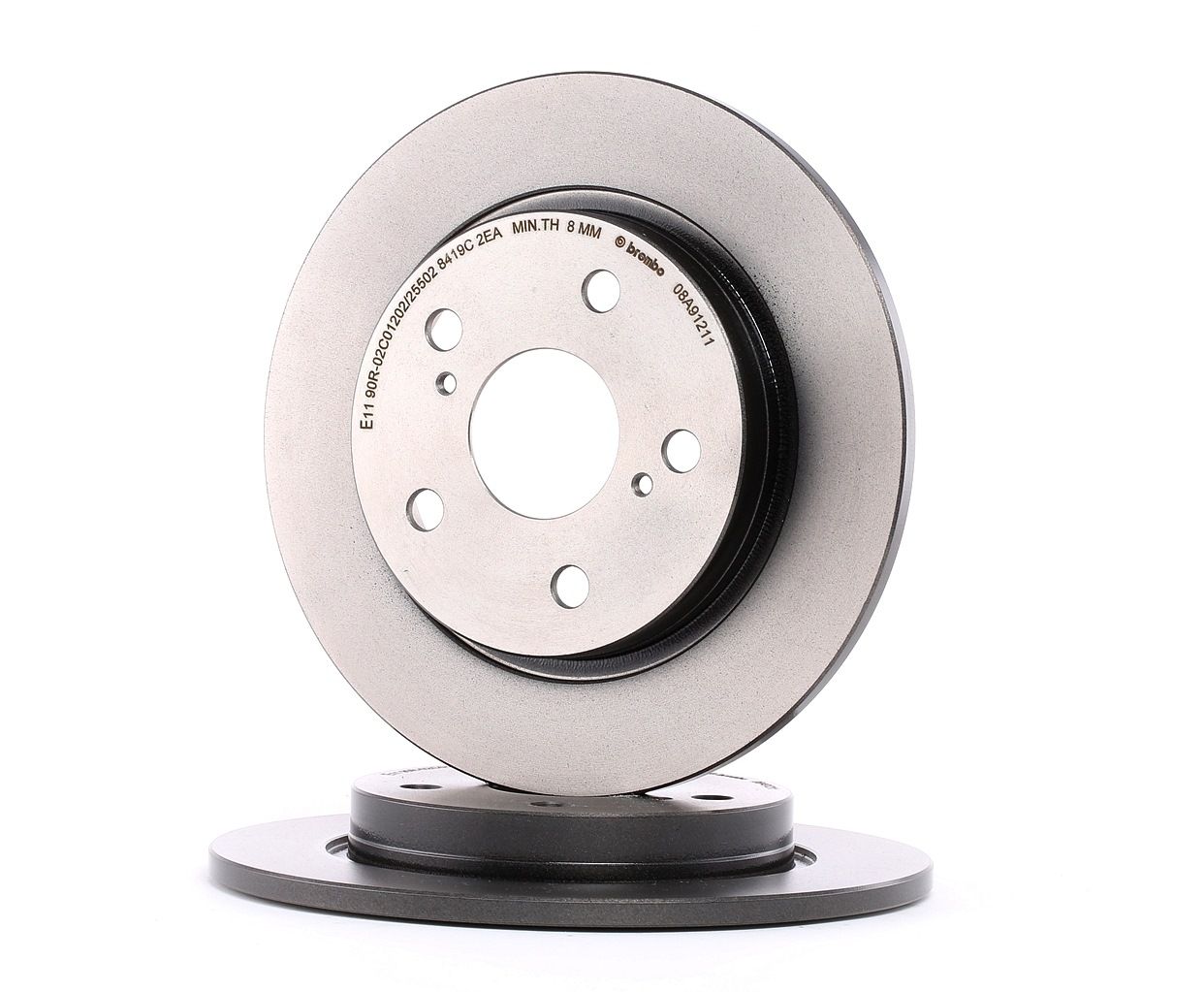 BREMBO Disques De Frein 08.A912.11 Frein à Disque,Disque de frein TOYOTA,AURIS NRE15_, ZZE15_, ADE15