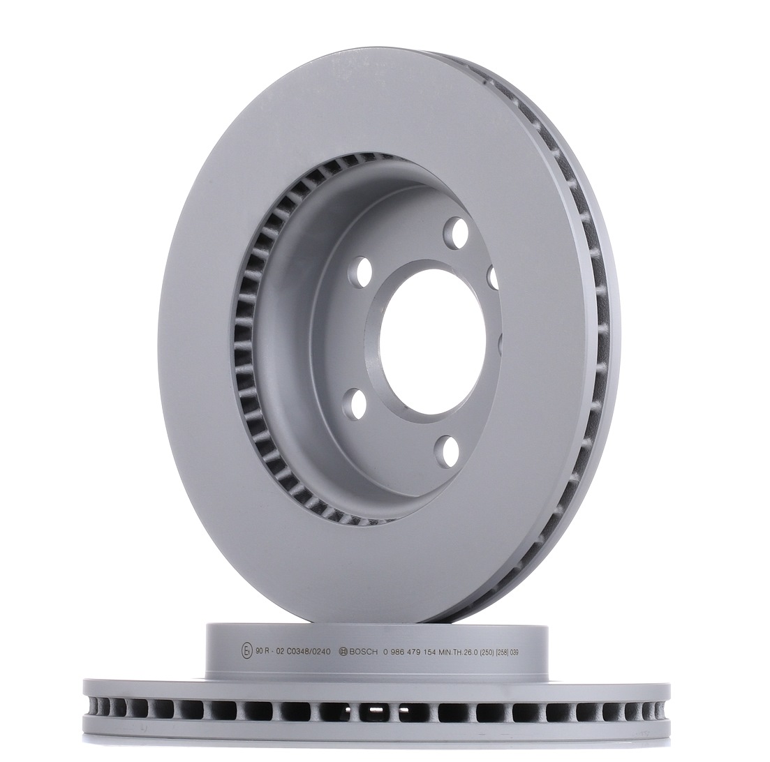 BOSCH Disques De Frein 0 986 479 154 Frein à Disque,Disque de frein VW,AMAROK 2H_, S1B,AMAROK Caja/C