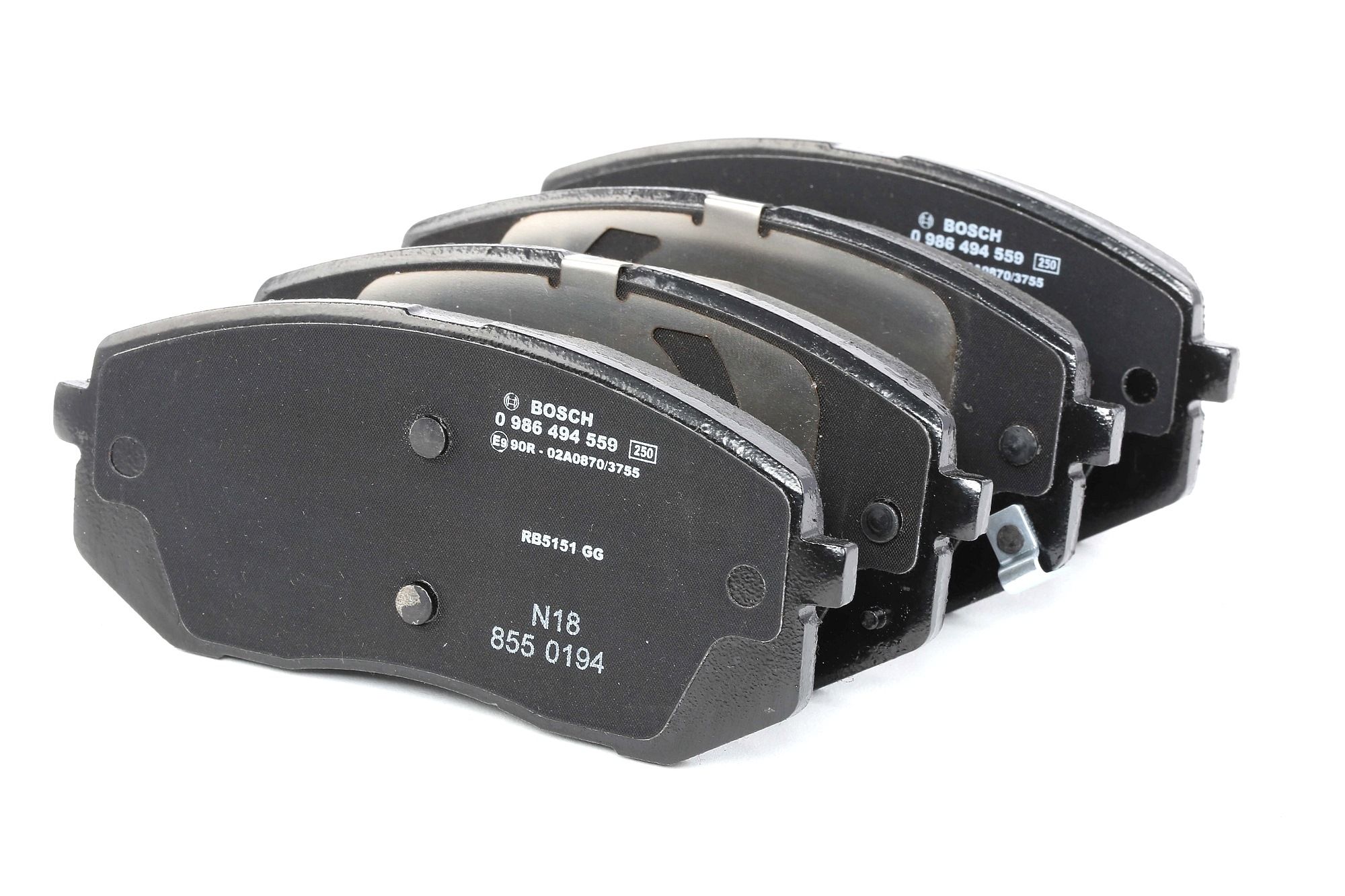 BOSCH 0 986 494 559 Brake Pad Set Disc Brake With Acoustic Wear bosch-0-986-494-559-brake-pad-set-disc-brake-with-acoustic-wear