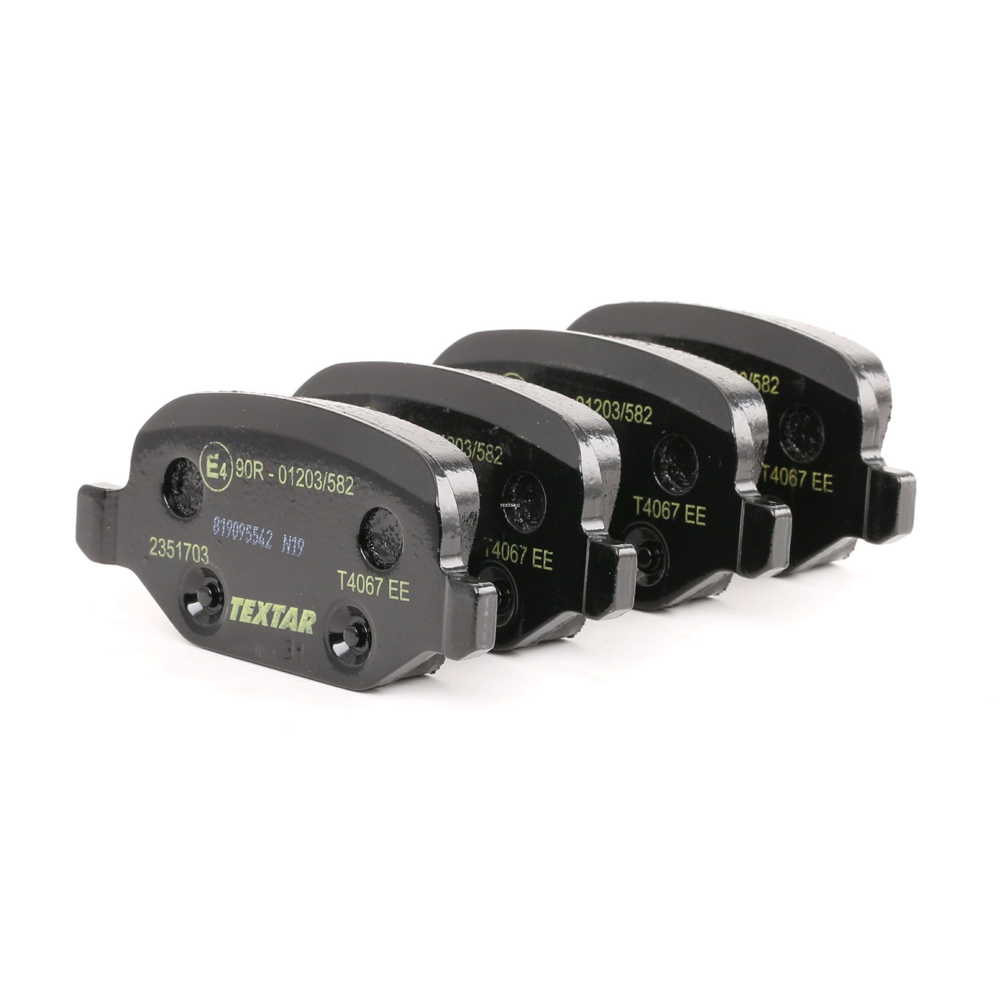 TEXTAR Plaquettes De Frein 2351703 Jeu De Plaquettes De Frein,Jeu de plaquettes de frein, frein à di