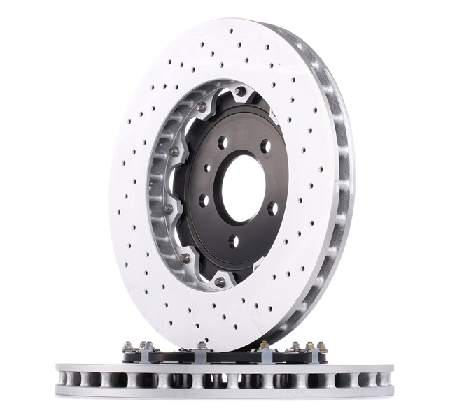 2 disque de frein Brembo 09.b973.11 pelliculés Disc Line convient pour VW