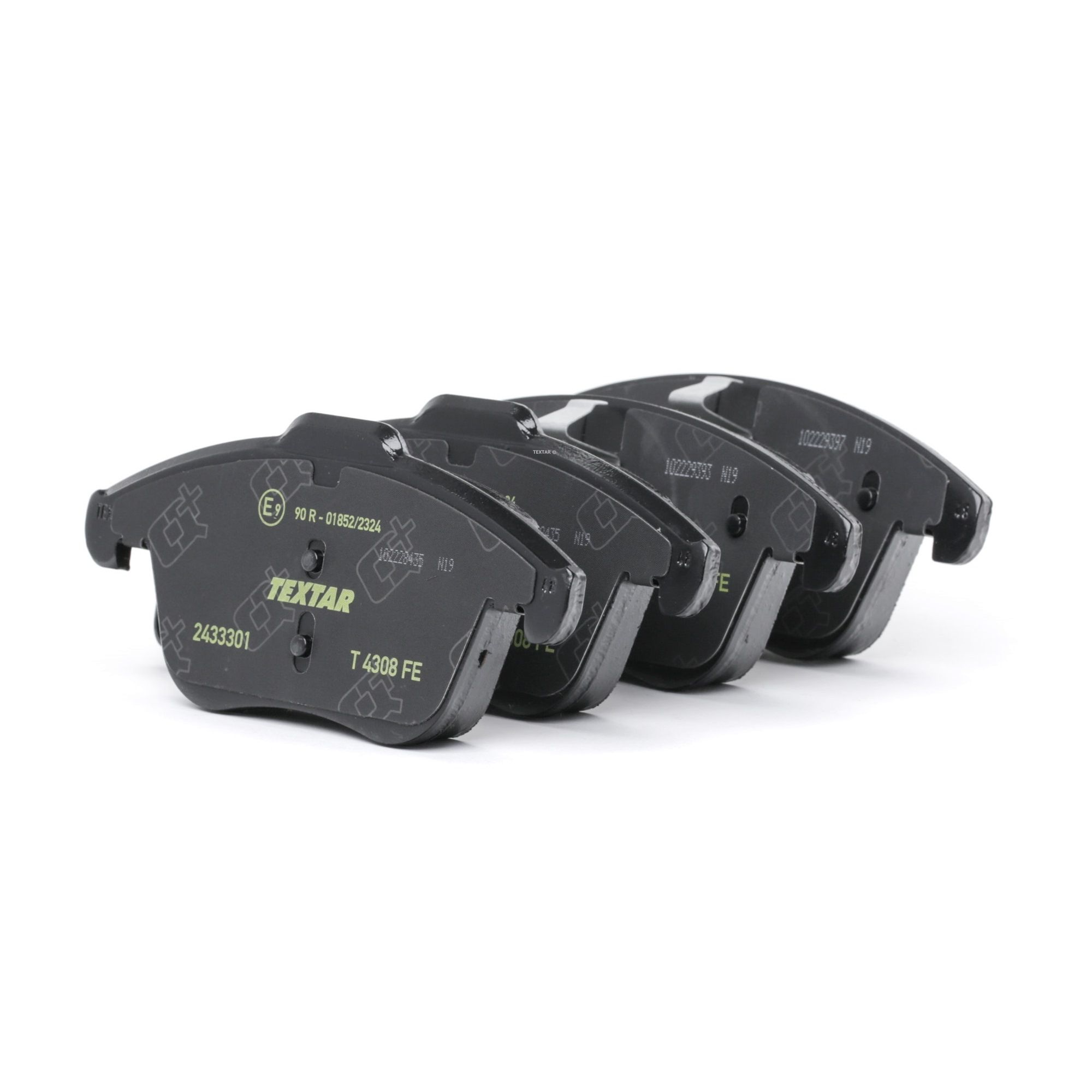 TEXTAR Plaquettes De Frein Q+ 2433301 Jeu De Plaquettes De Frein,Jeu de plaquettes de frein, frein à