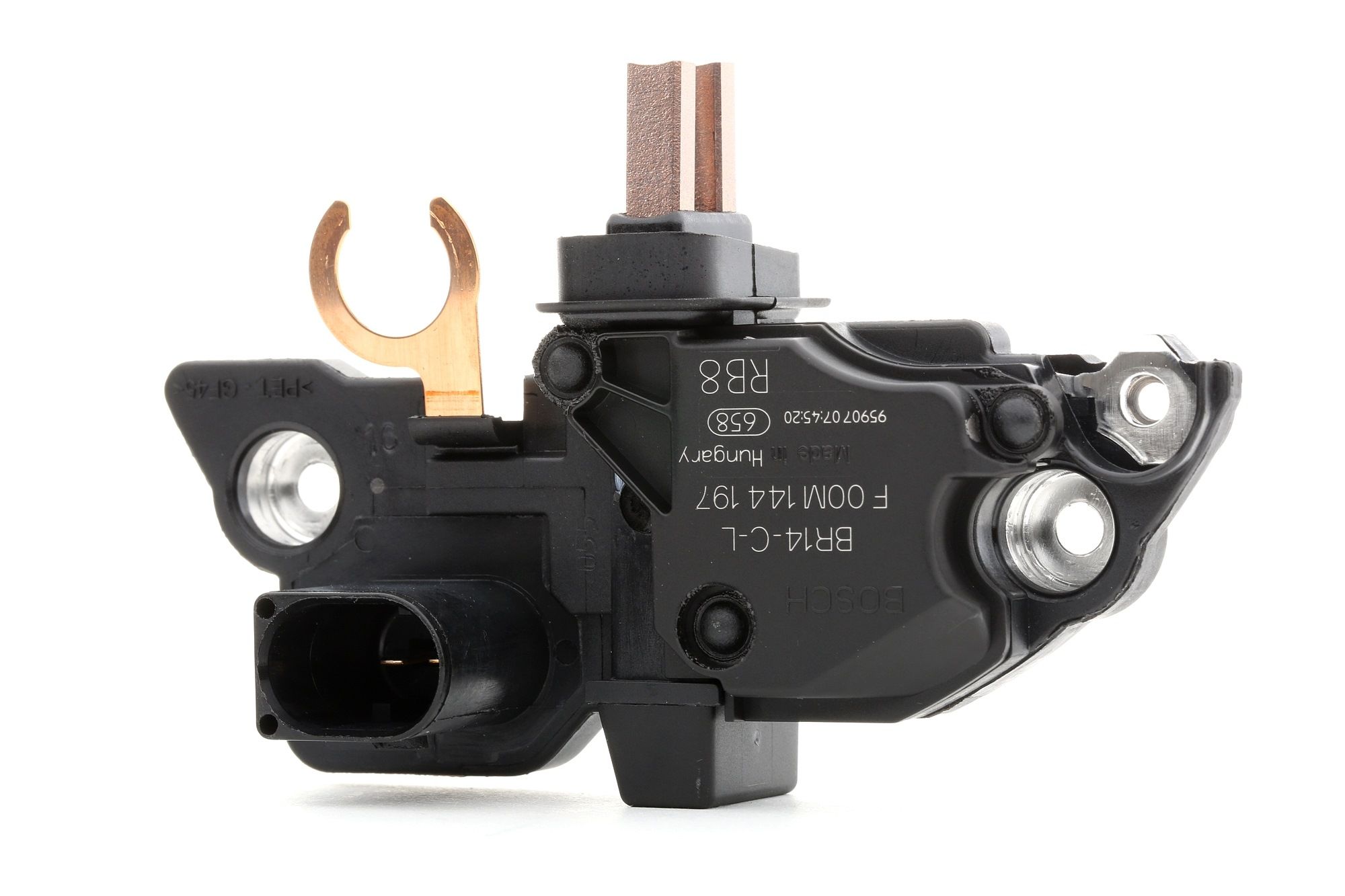 BOSCH Régulateur d'Alternateur F 00M 144 197 VW,SKODA,AUDI,GOLF VI 5K1,POLO 6R, 6C,TIGUAN 5N_,PASSAT