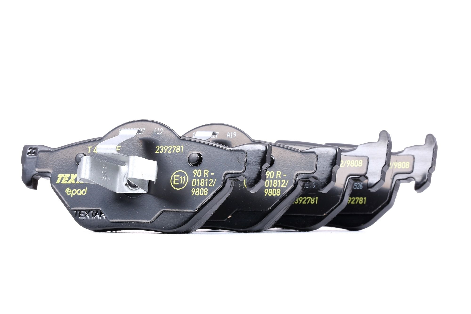 TEXTAR Plaquettes De Frein 2392781 Jeu De Plaquettes De Frein,Jeu de plaquettes de frein, frein à di