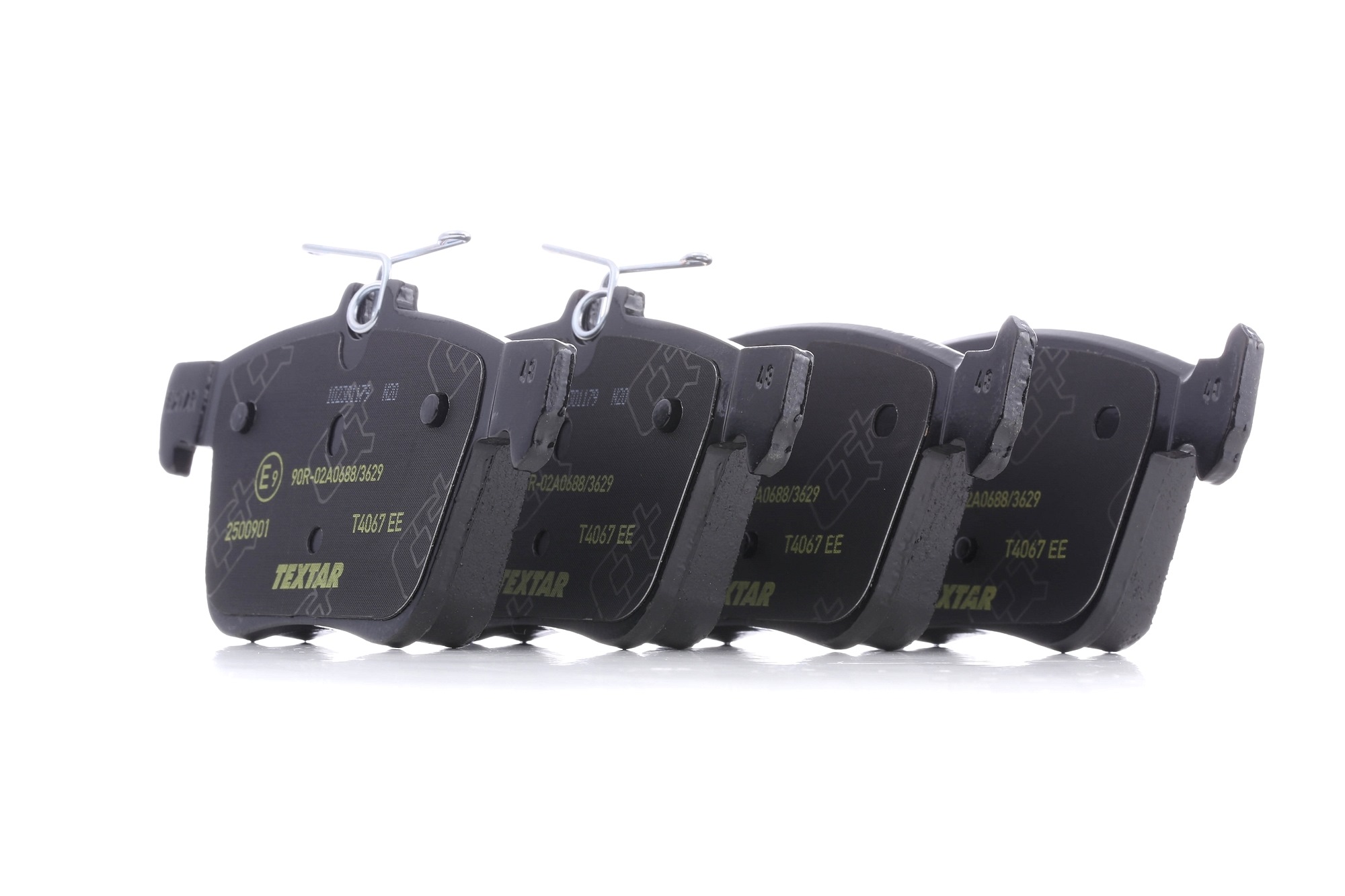 TEXTAR Plaquettes De Frein Q+ 2500901 Jeu De Plaquettes De Frein,Jeu de plaquettes de frein, frein à