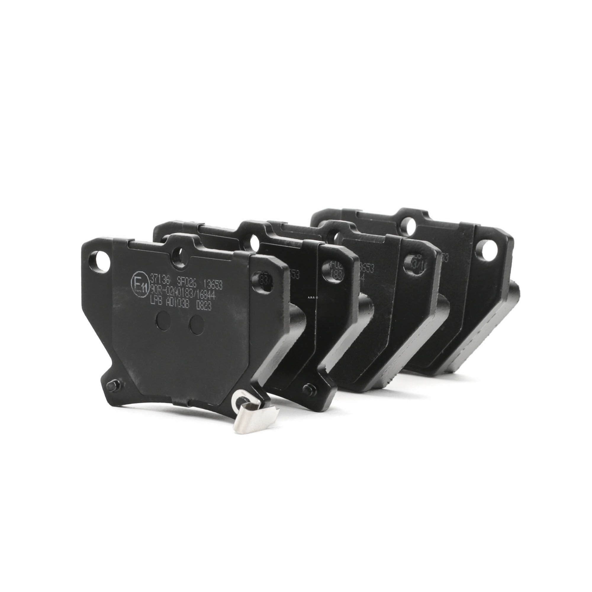 A.B.S. Bremsbeläge 37136 Bremsklötze,Scheibenbremsbelag TOYOTA,YARIS SCP9_, NSP9_, KSP9_, NCP9_, ZSP9_,YARIS SCP1_, NLP1_, NCP1_