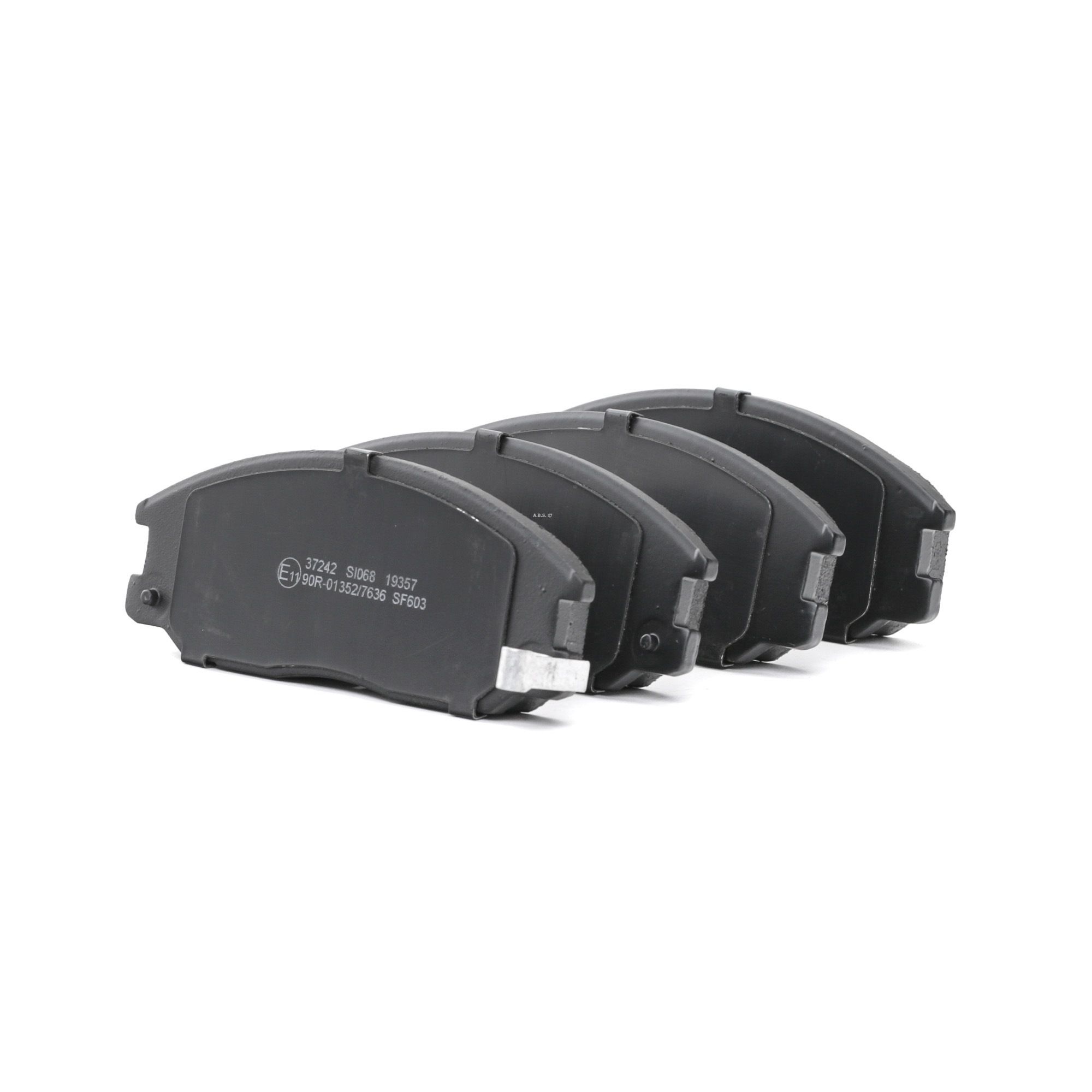 A.B.S. Bremsbeläge 37242 Bremsklötze,Scheibenbremsbelag HYUNDAI,DAEWOO,SSANGYONG,SANTA FÉ I SM,H-1 Travel TQ,TRAJET FO,H-1 Kasten,H-1 Cargo TQ