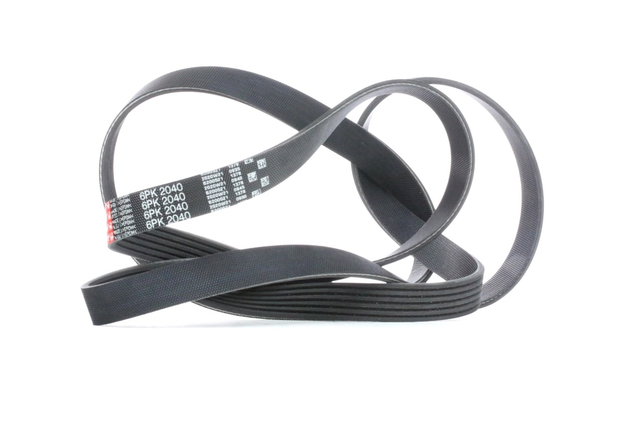 GATES Courroie Trapézoïdale à Nervures 6PK2040 MERCEDES-BENZ,OPEL,FORD,CLASE C W202,Sedán W124,CLK C