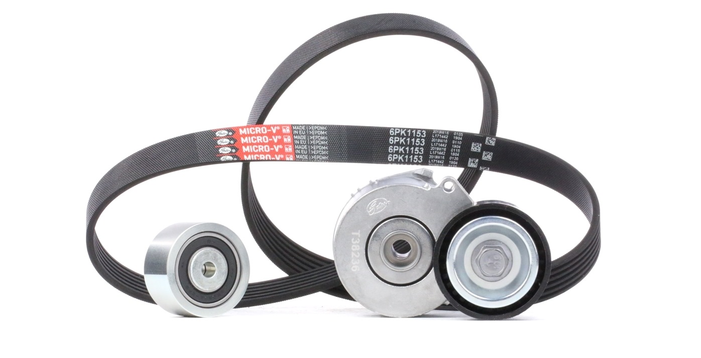 GATES Jeu De Courroie Trapézoïdale à Nervures K026PK1153 Jeu de courroies trapézoïdales à nervures P