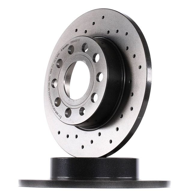 Bremsscheibe Bremsscheibendicke: 12mm, Lochanzahl: 5, Ø: 256mm mit OEM-Nummer 1K0615601AJ