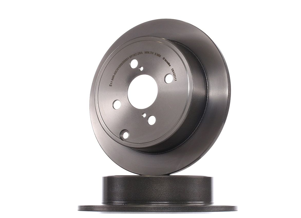 BREMBO Disques De Frein 08.A331.11 Frein à Disque,Disque de frein TOYOTA,COROLLA ZZE12_, NDE12_, ZDE