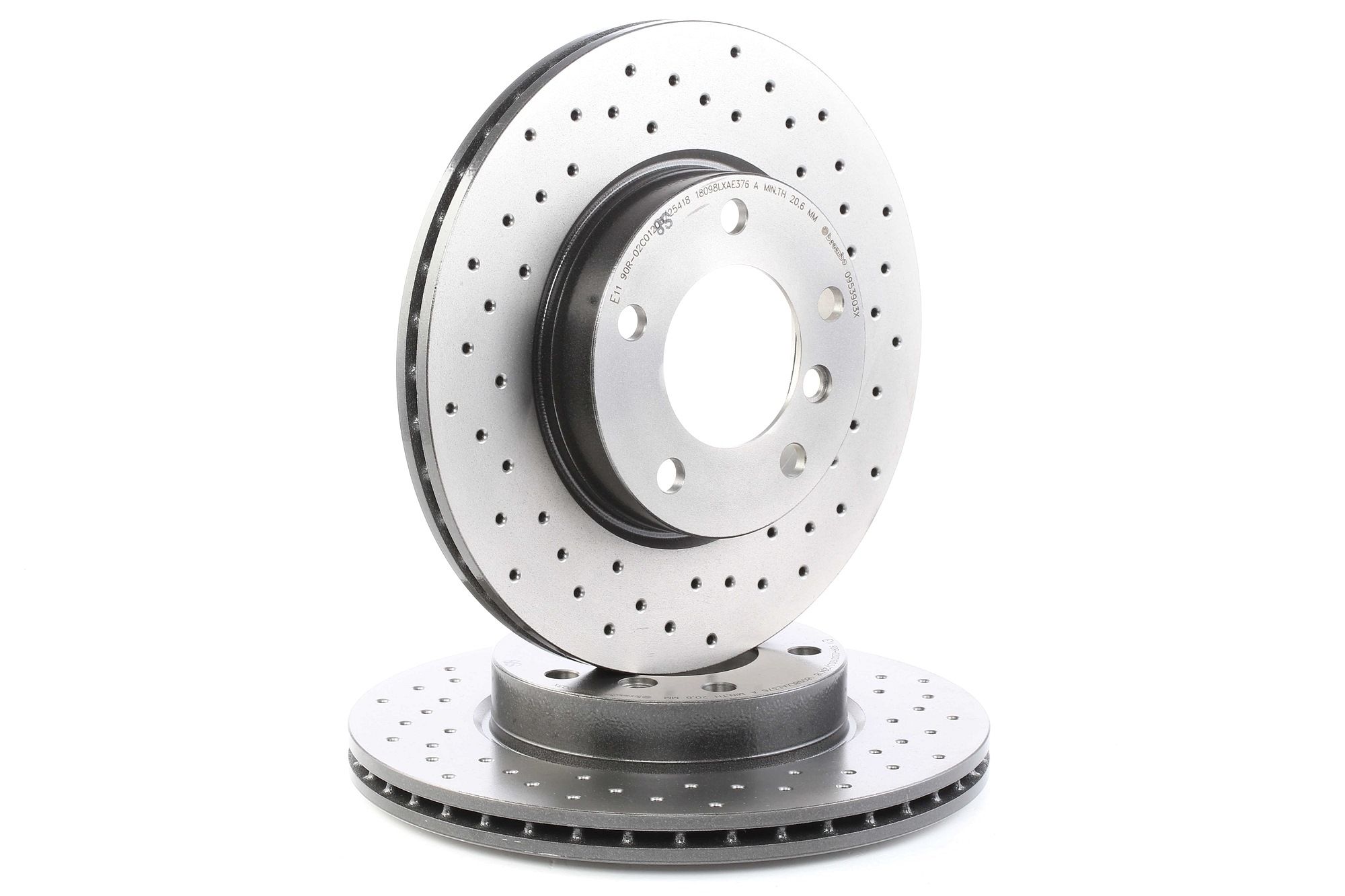 BREMBO Disques De Frein 09.5390.3X Frein à Disque,Disque de frein BMW,3 E46,3 Coupé E46,3 E36,3 Tour