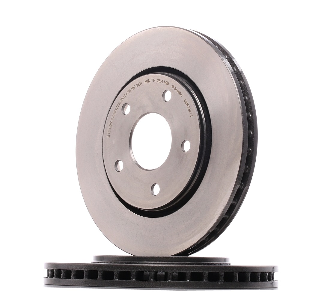 BREMBO Disques De Frein 09.N124.11 Frein à Disque,Disque de frein FIAT,CHRYSLER,FREEMONT JF_,GRAND V