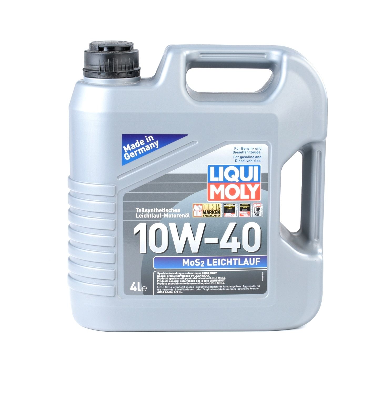 LIQUI MOLY МoS2, Leichtlauf 6948 Moottoriöljy 10W-40, Tilavuus: 4l ...