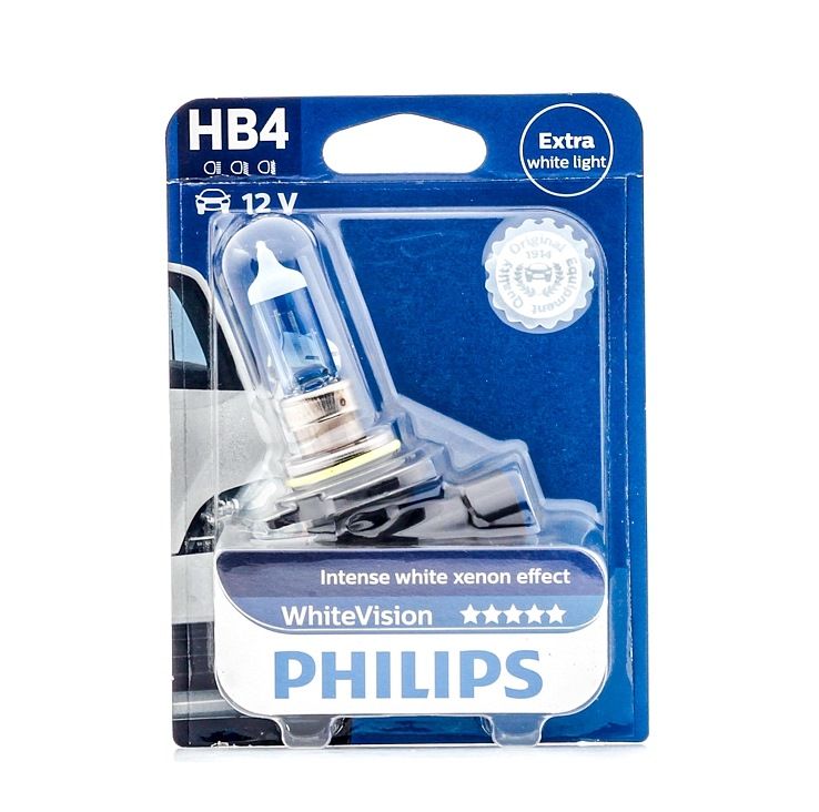 PHILIPS Ampoule, projecteur longue portée WhiteVision 9006WHVB1 VW,MERCEDES-BENZ,BMW,GOLF V 1K1,TOUR