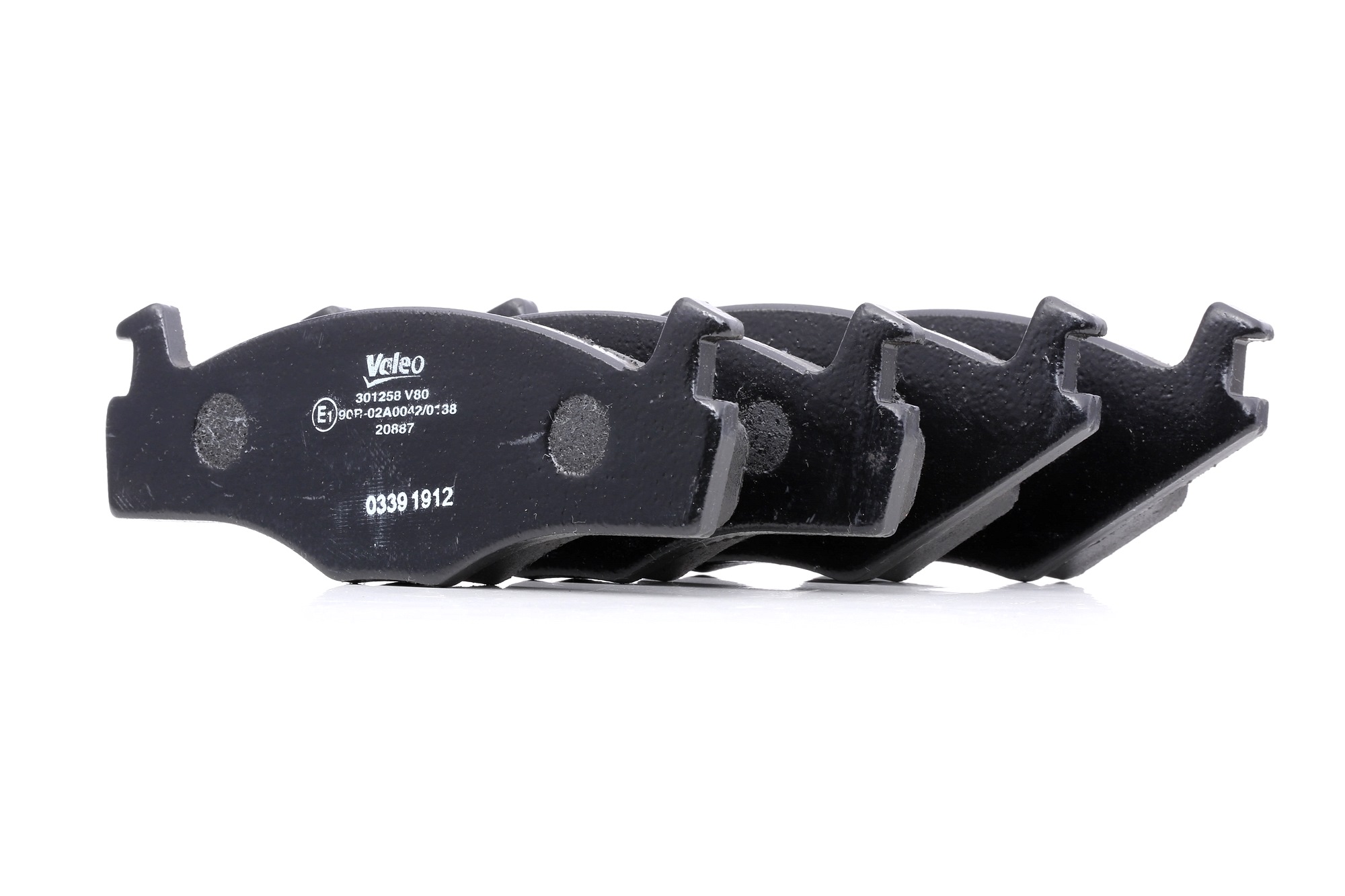 VALEO Plaquettes De Frein 301258 Jeu De Plaquettes De Frein,Jeu de plaquettes de frein, frein à disq