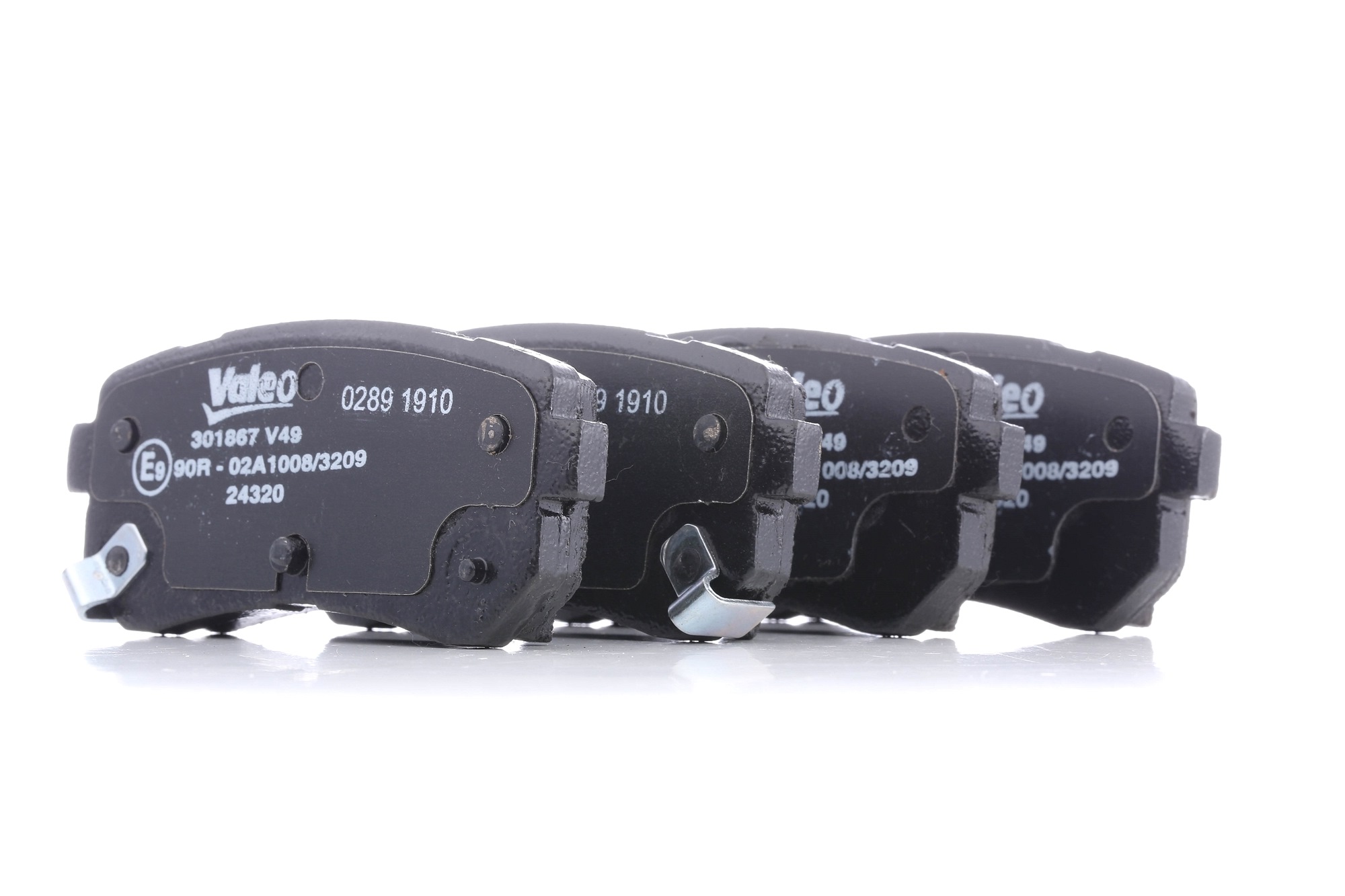 VALEO Plaquettes De Frein 301867 Jeu De Plaquettes De Frein,Jeu de plaquettes de frein, frein à disq