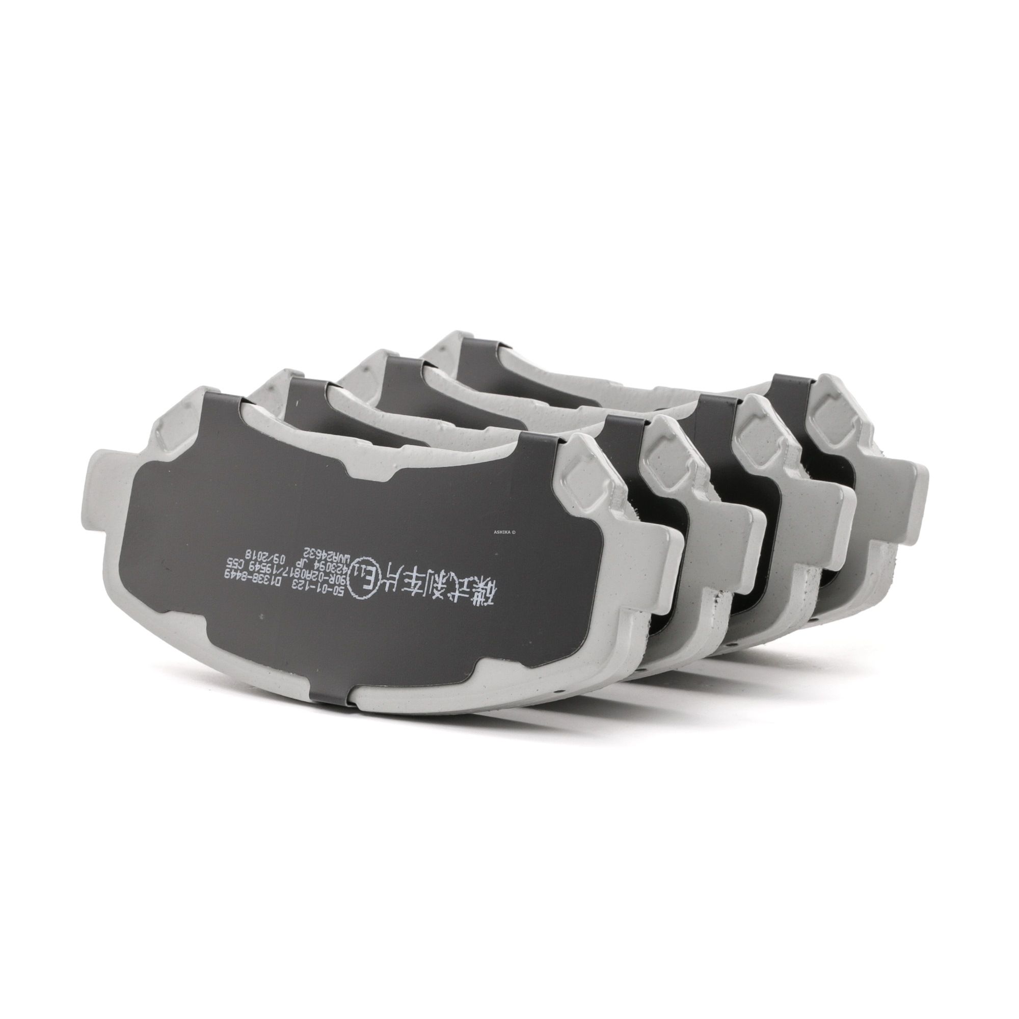 ASHIKA Bremsbeläge 50-01-123 Bremsklötze,Scheibenbremsbelag NISSAN,QASHQAI / QASHQAI +2 J10, JJ10,X-TRAIL T31