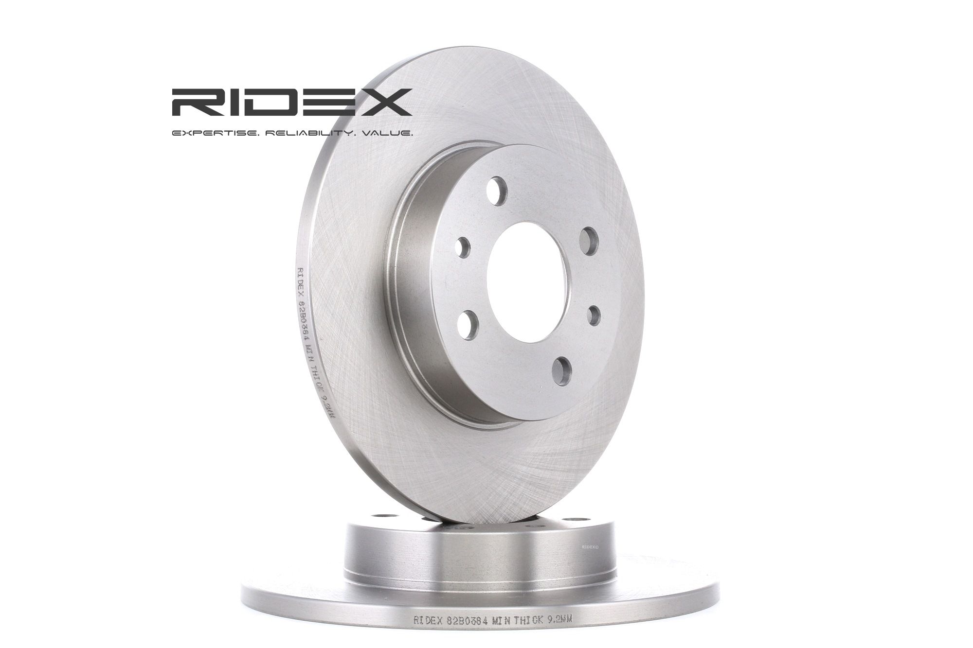RIDEX Disques De Frein 82B0384 Frein à Disque,Disque de frein FIAT,LANCIA,ABARTH,PUNTO 188,500 312,P