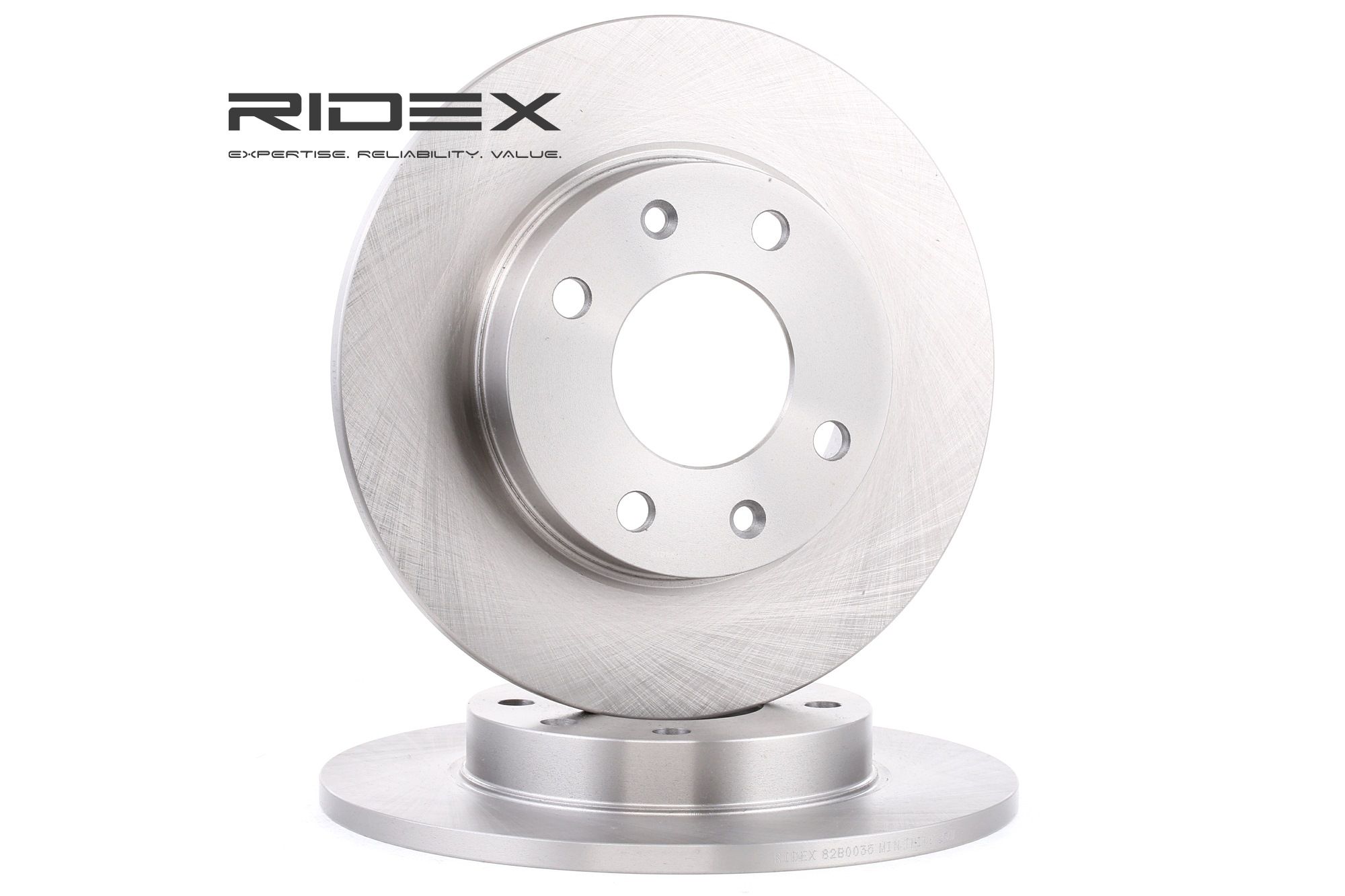 RIDEX Disques De Frein 82B0035 Frein à Disque,Disque de frein CITROËN,PEUGEOT,SAXO S0, S1,C15 VD-_,Z