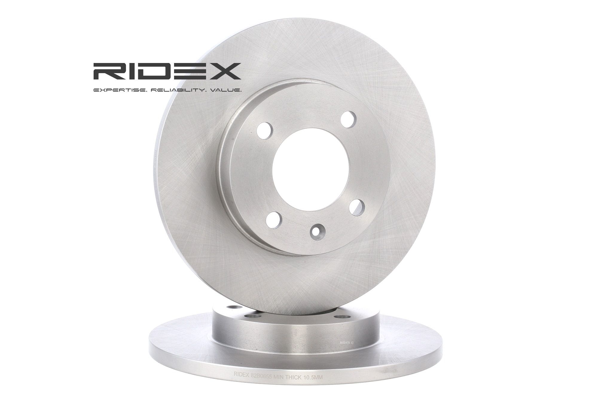 RIDEX Disques De Frein 82B0655 Frein à Disque,Disque de frein AUDI,VW,SEAT,80 81, 85, B2,COUPE 81, 8