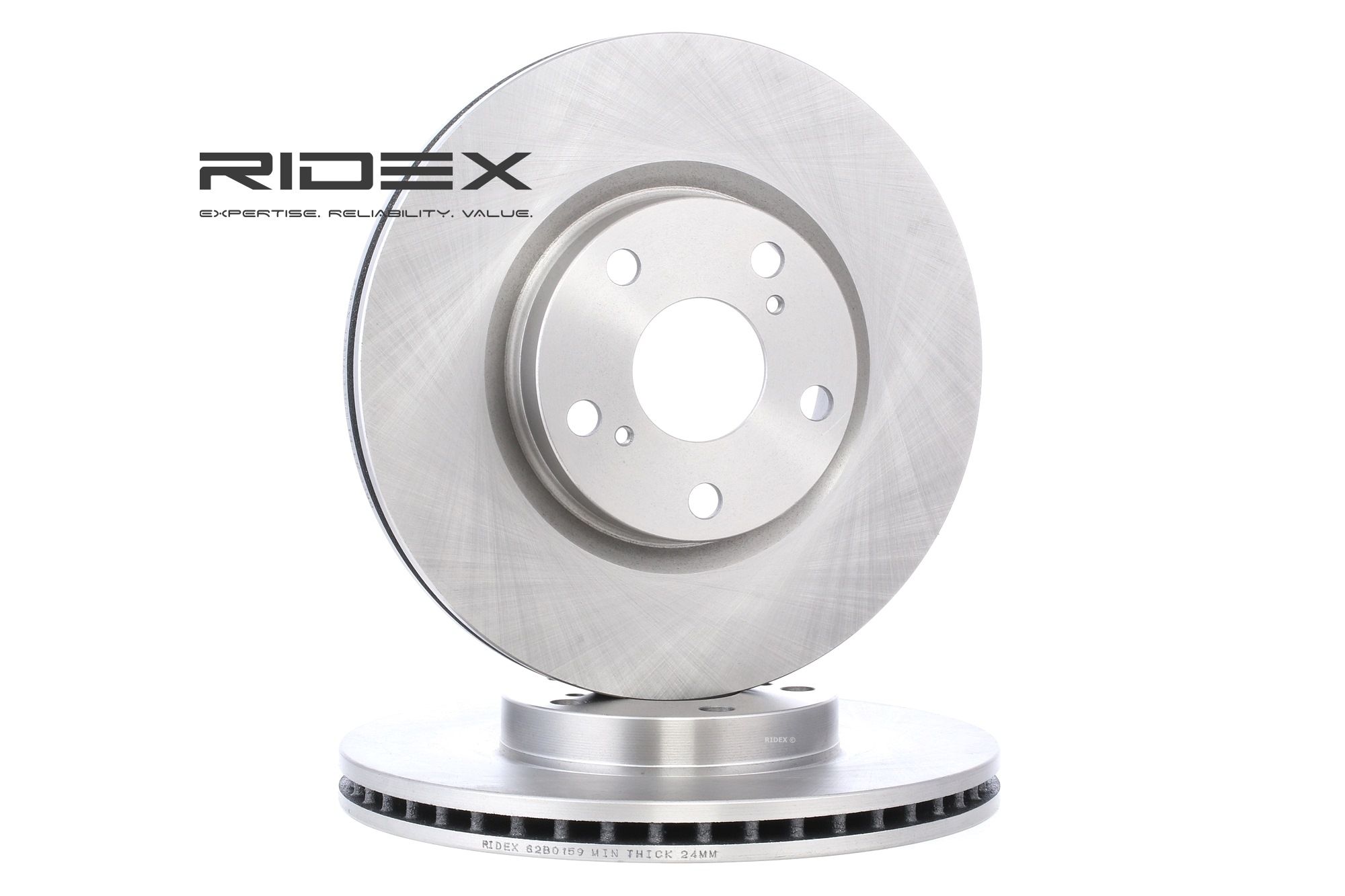RIDEX Disques De Frein 82B0159 Frein à Disque,Disque de frein TOYOTA,COROLLA Verso ZER_, ZZE12_, R1_