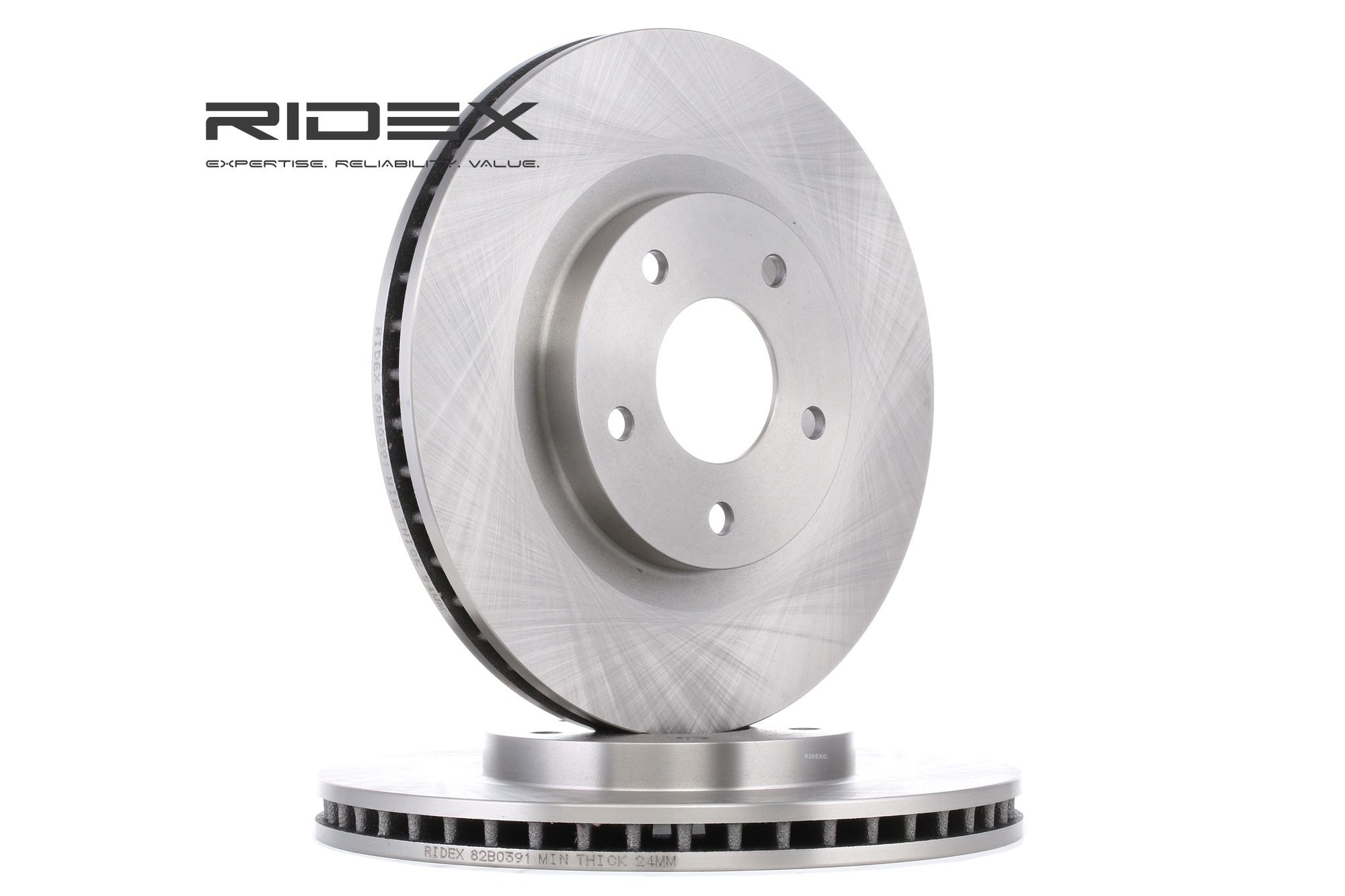 RIDEX Disques De Frein 82B0391 Frein à Disque,Disque de frein RENAULT,NISSAN,KOLEOS HY_,QASHQAI / QA
