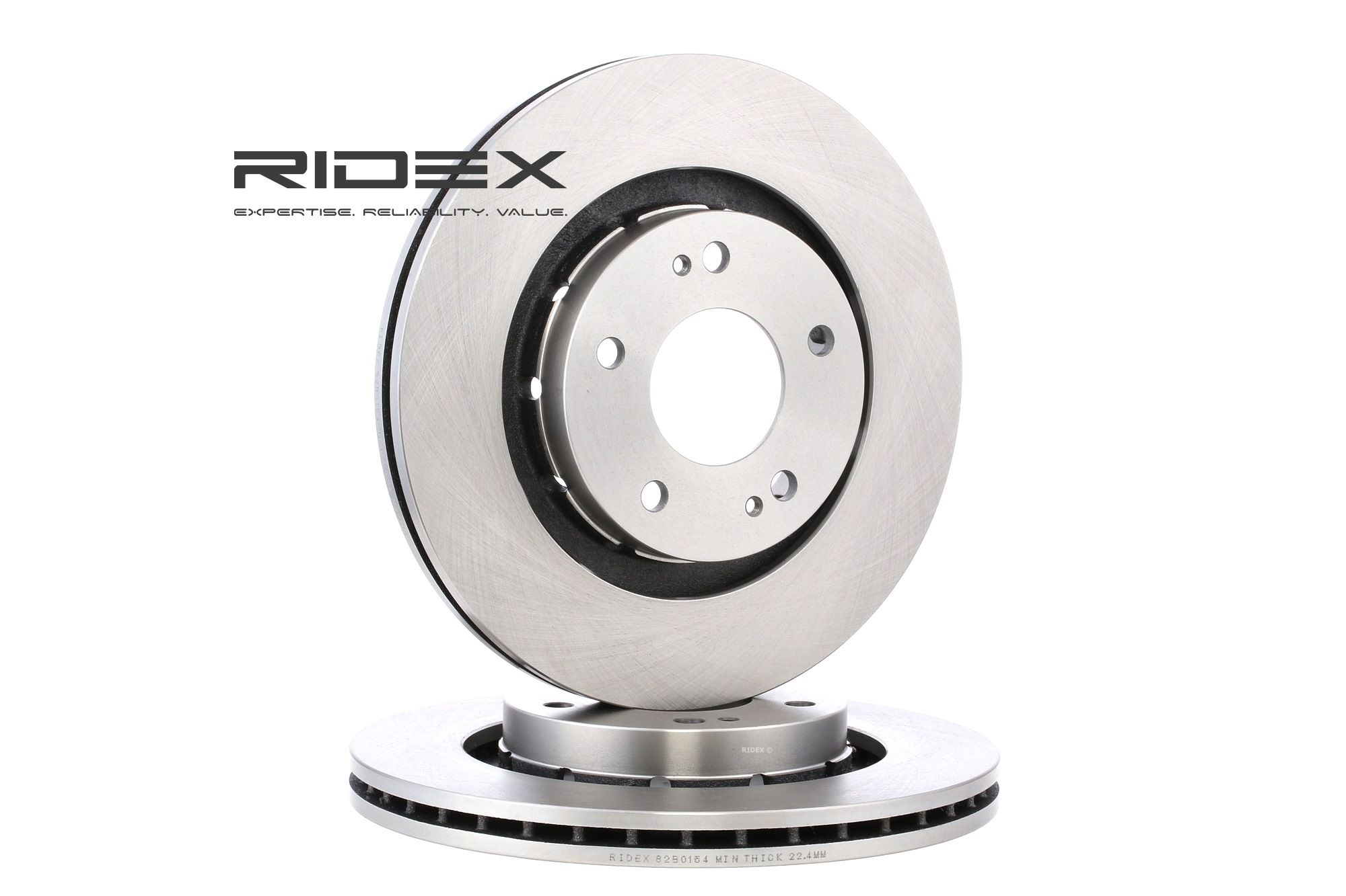 RIDEX Disques De Frein 82B0154 Frein à Disque,Disque de frein CITROËN,PEUGEOT,MITSUBISHI,C-CROSSER E