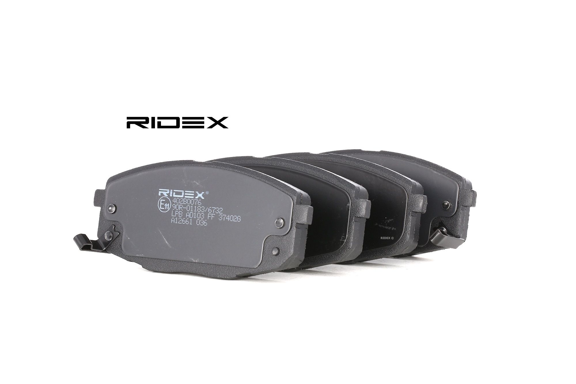 RIDEX Plaquettes De Frein 402B0076 Jeu De Plaquettes De Frein,Jeu de plaquettes de frein, frein à di