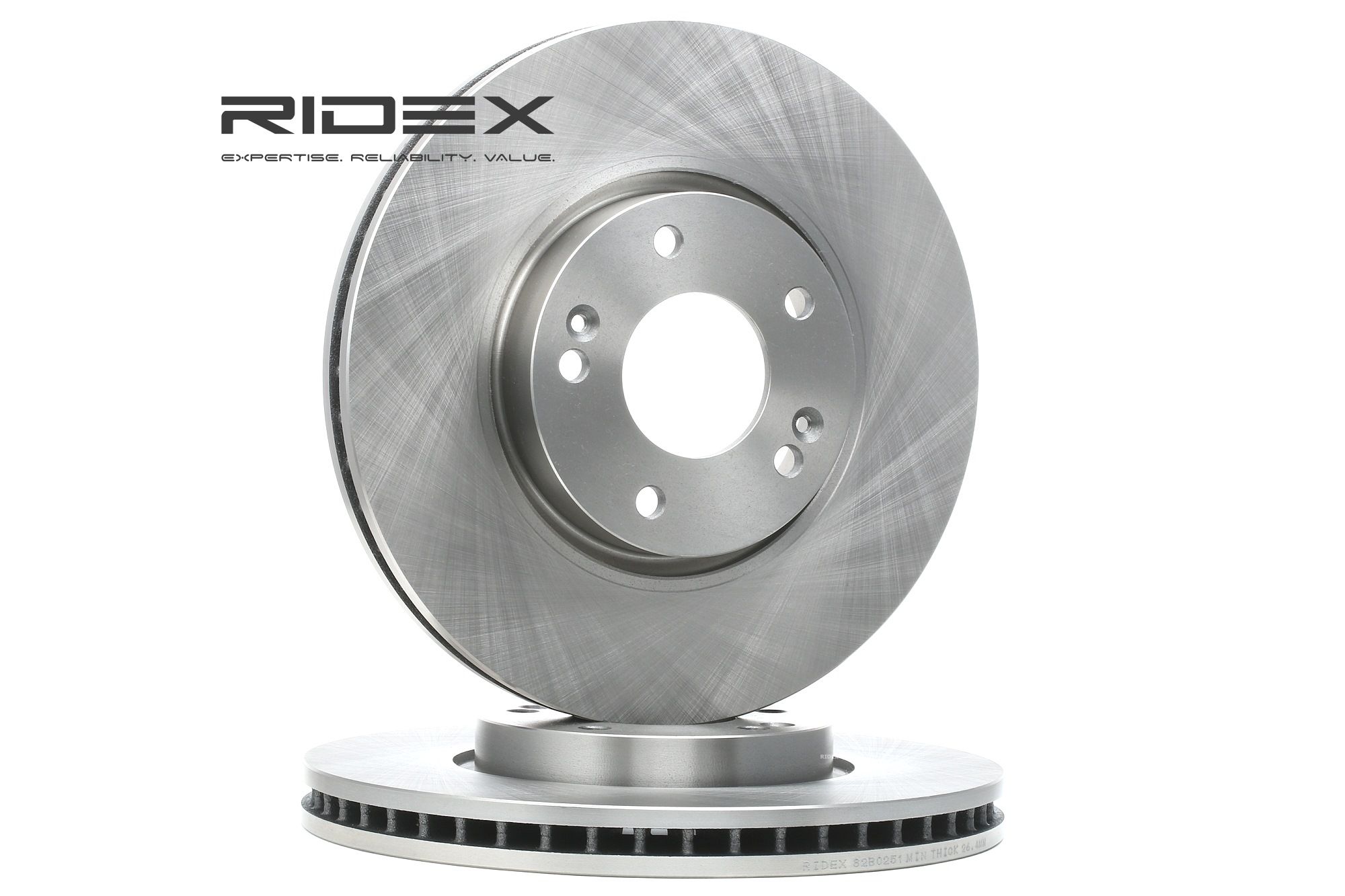 RIDEX Disques De Frein 82B0251 Frein à Disque,Disque de frein AUDI,HYUNDAI,KIA,Q7 4M,TUCSON JM,ix35