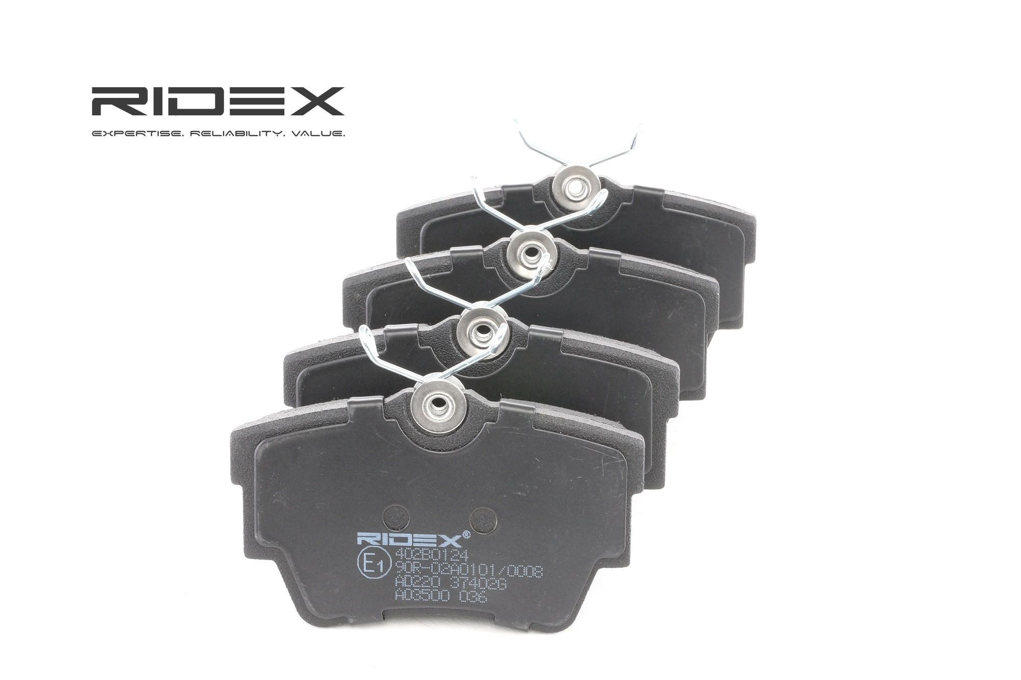 RIDEX Plaquettes De Frein 402B0124 Jeu De Plaquettes De Frein,Jeu de plaquettes de frein, frein à di