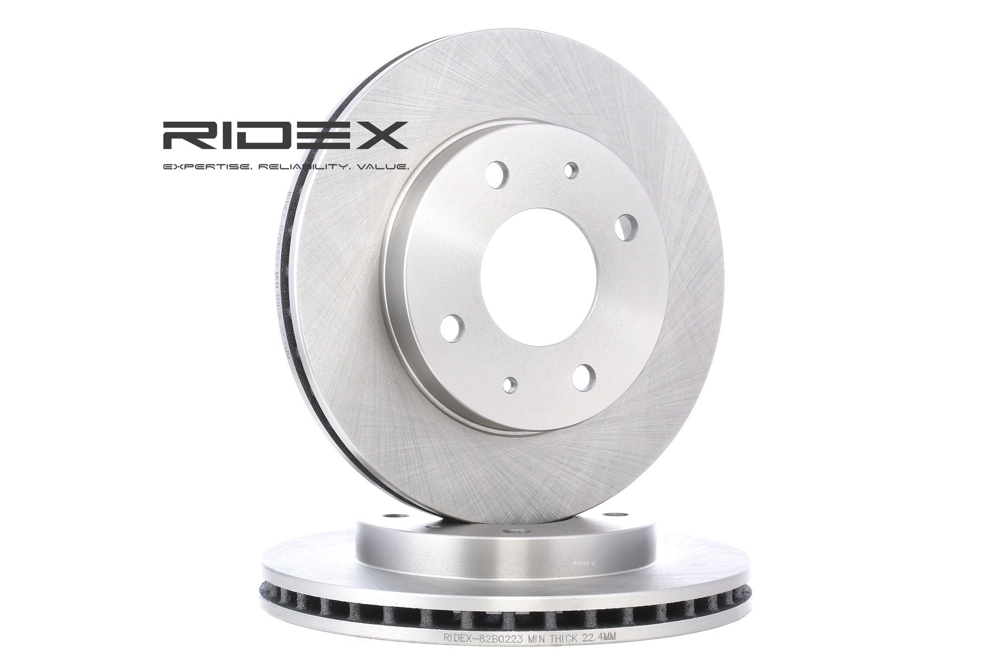 RIDEX Disques De Frein 82B0223 Frein à Disque,Disque de frein VOLVO,HYUNDAI,KIA,V40 Ranchera familia