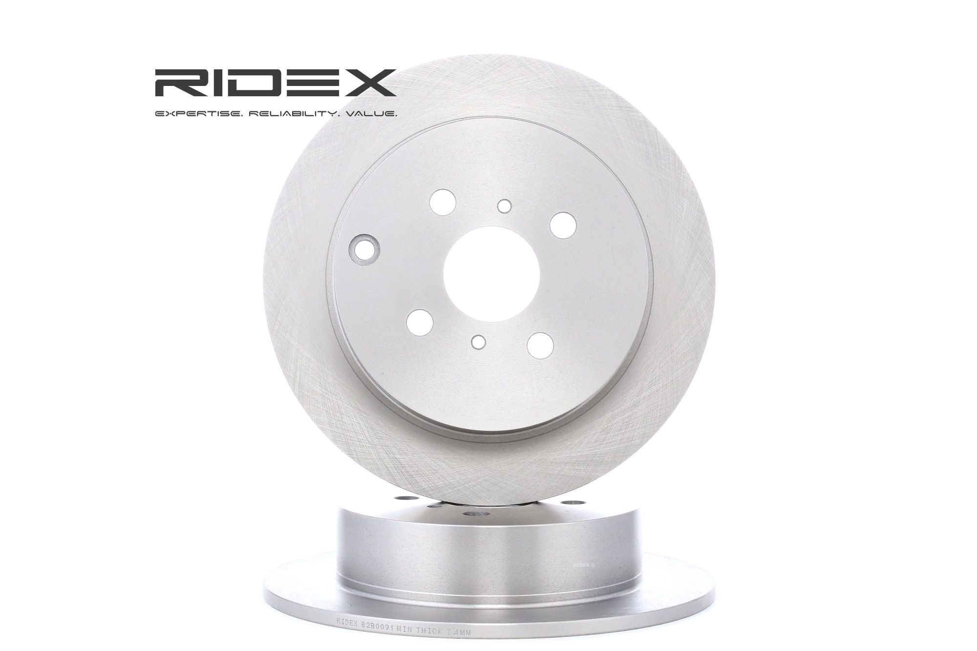 RIDEX Disques De Frein 82B0091 Frein à Disque,Disque de frein TOYOTA,GEELY (GLEAGLE),YARIS SCP1_, NL