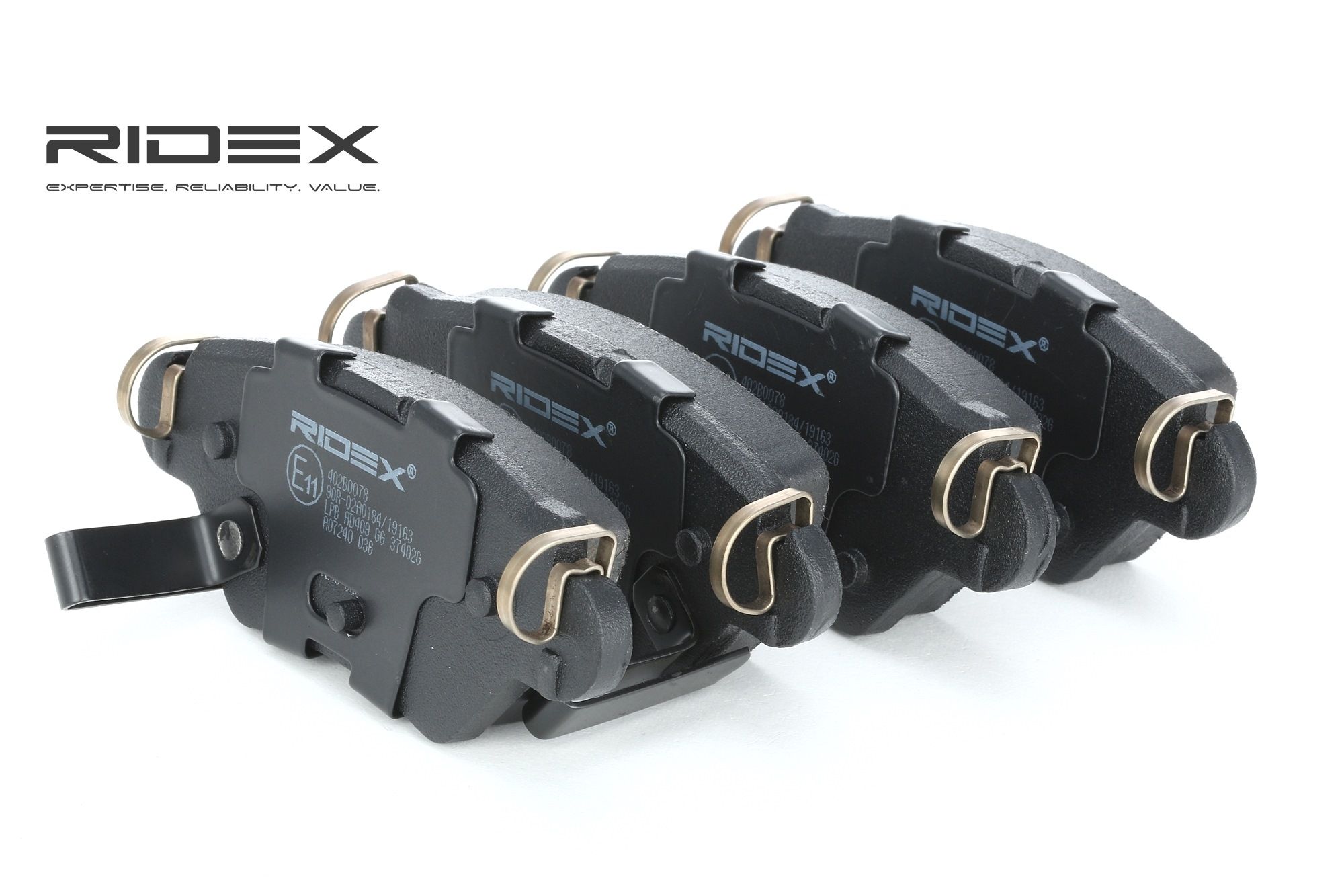 RIDEX Plaquettes De Frein 402B0078 Jeu De Plaquettes De Frein,Jeu de plaquettes de frein, frein à di