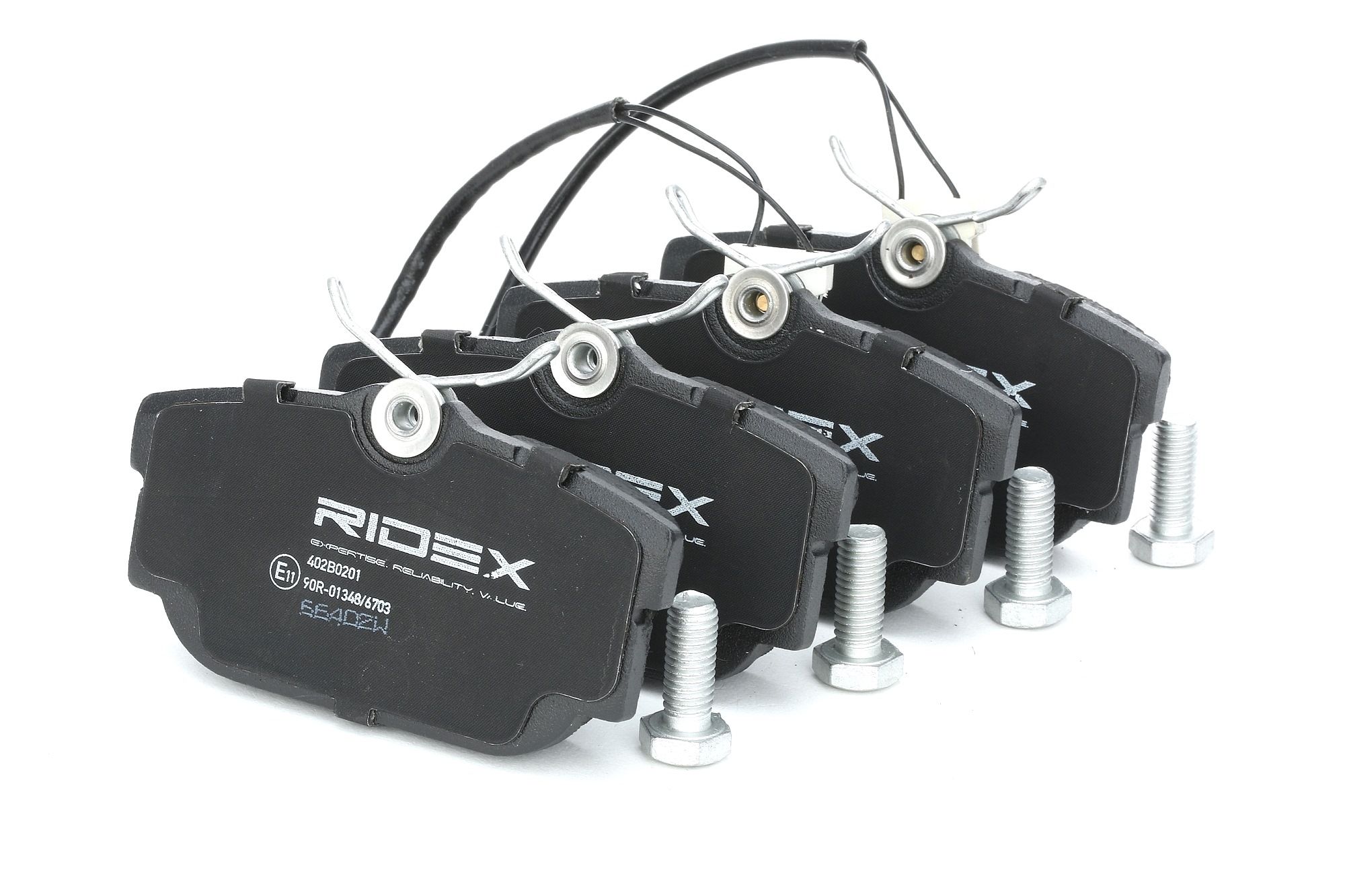 RIDEX Plaquettes De Frein 402B0201 Jeu De Plaquettes De Frein,Jeu de plaquettes de frein, frein à di