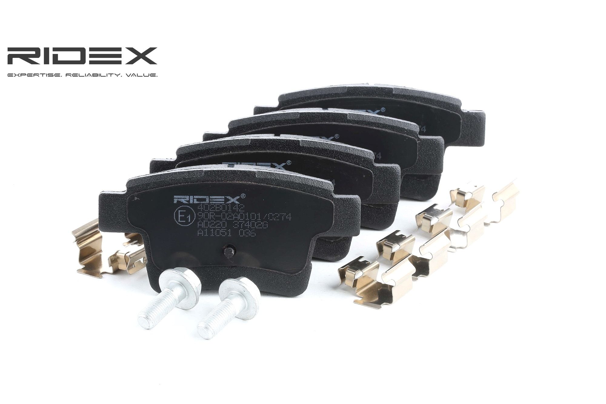 RIDEX Plaquettes De Frein 402B0142 Jeu De Plaquettes De Frein,Jeu de plaquettes de frein, frein à di