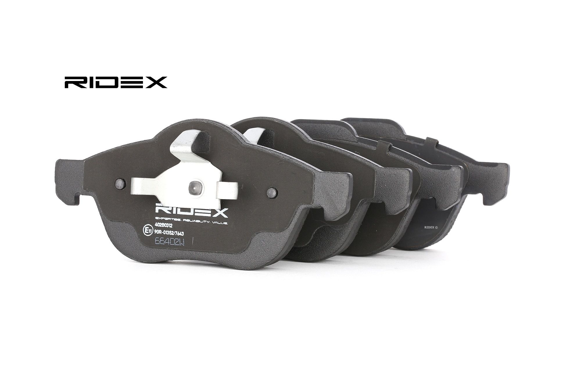 RIDEX Plaquettes De Frein 402B0312 Jeu De Plaquettes De Frein,Jeu de plaquettes de frein, frein à di