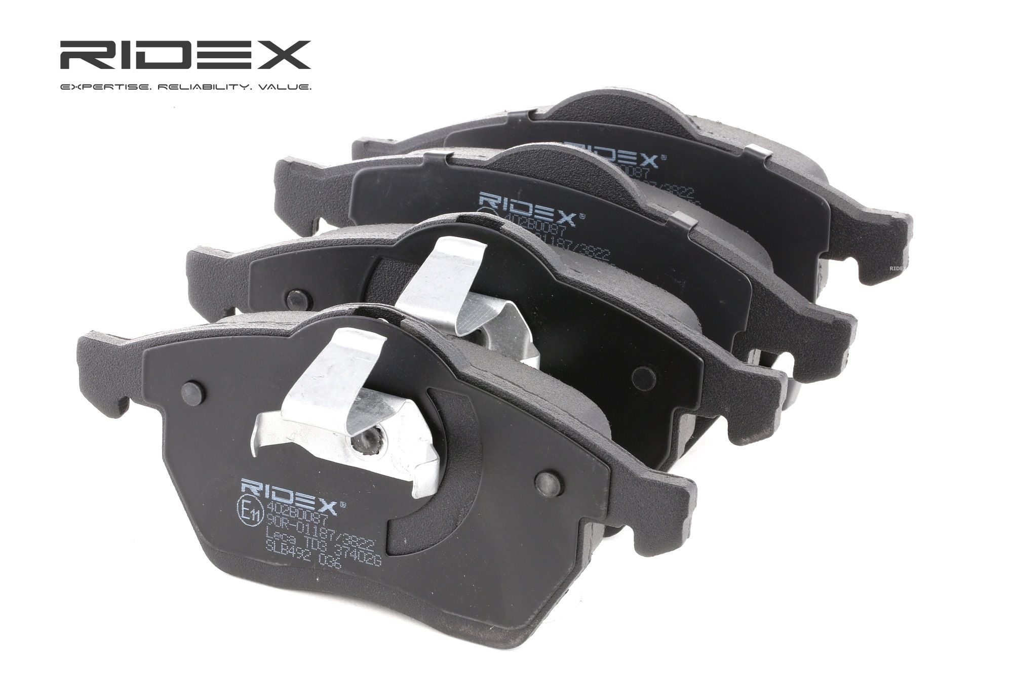 RIDEX Plaquettes De Frein 402B0087 Jeu De Plaquettes De Frein,Jeu de plaquettes de frein, frein à di