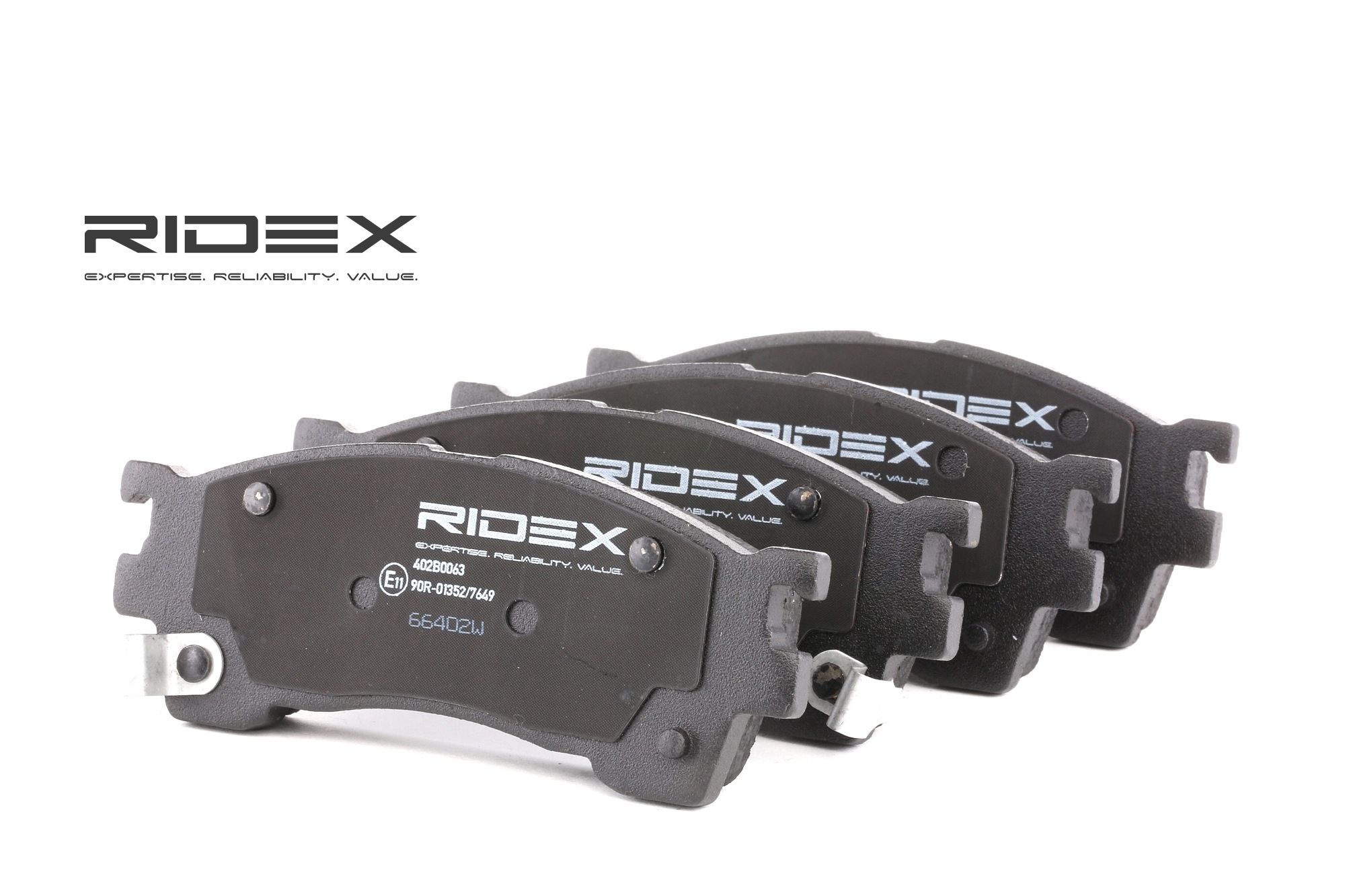 RIDEX Plaquettes De Frein 402B0063 Jeu De Plaquettes De Frein,Jeu de plaquettes de frein, frein à di